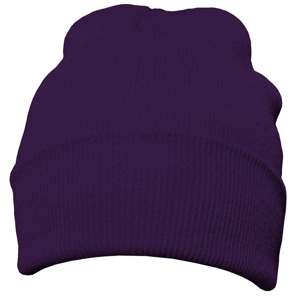 DonDon Beanie Mütze Beanie (Packung, 1-St) Wintermütze, klassisches Design, mit Krempe