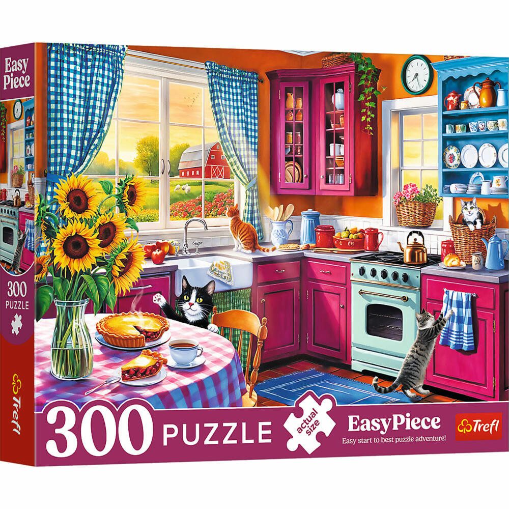 Trefl Puzzle Easy Piece Morgendliche Küche, 300 Teile, 300 Puzzleteile