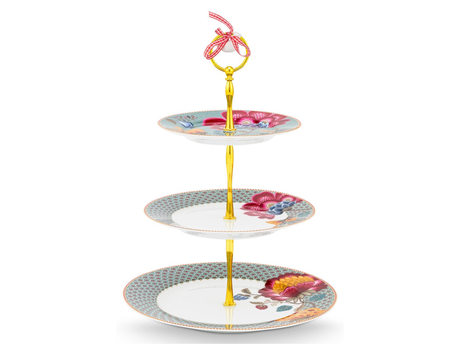PiP Studio Etagere Blooming Tales Fantasy Blue Etagere 3tlg, Porzellan, (Etageren)