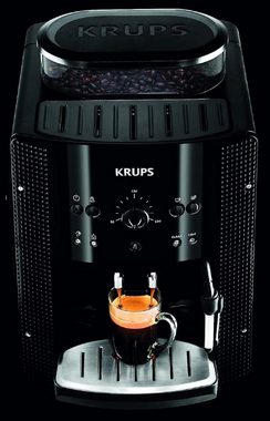 Krups Kaffeevollautomat Essential EA810870 Kaffeevollautomat LatteGo Milchaufschäumer Display, Kaffeeautomat Cafemaschine Kaffeemaschine mi Mahlwerk Vollautomat Cafe