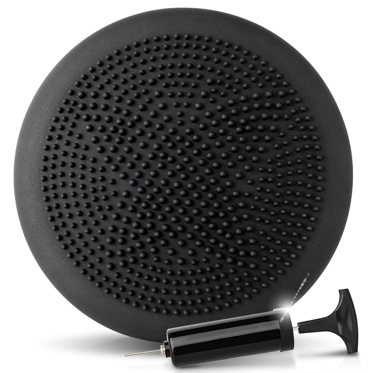 Dunlop Balancekissen Balance Kissen Ball Sitzkissen mit Luftpumpe, orthopädisch über 450 kg belastbar