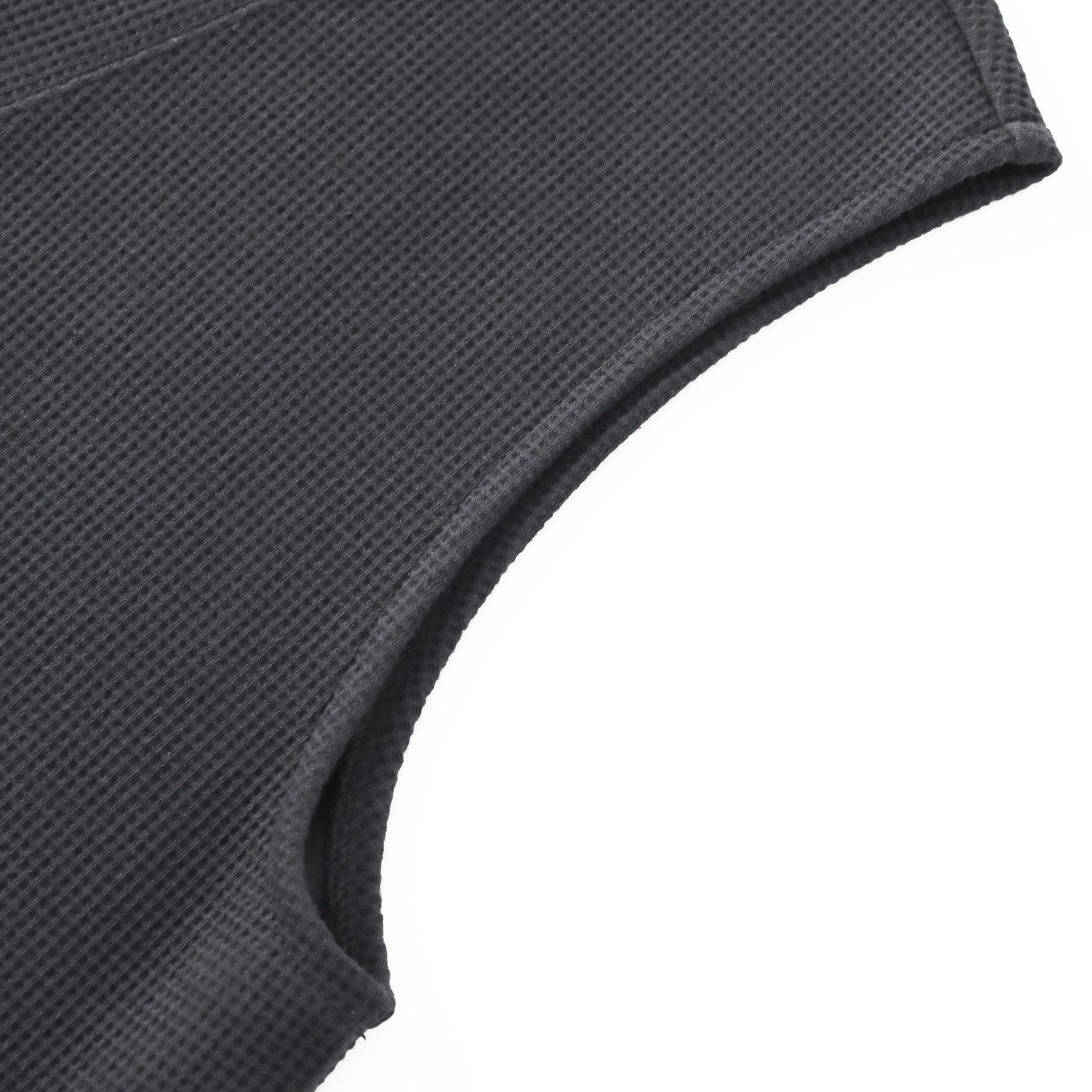 Allthemen Strickweste Herren ärmellose Strickweste mit V-Ausschnitt Waffelmuster, Taschen – Bild 4 von 5