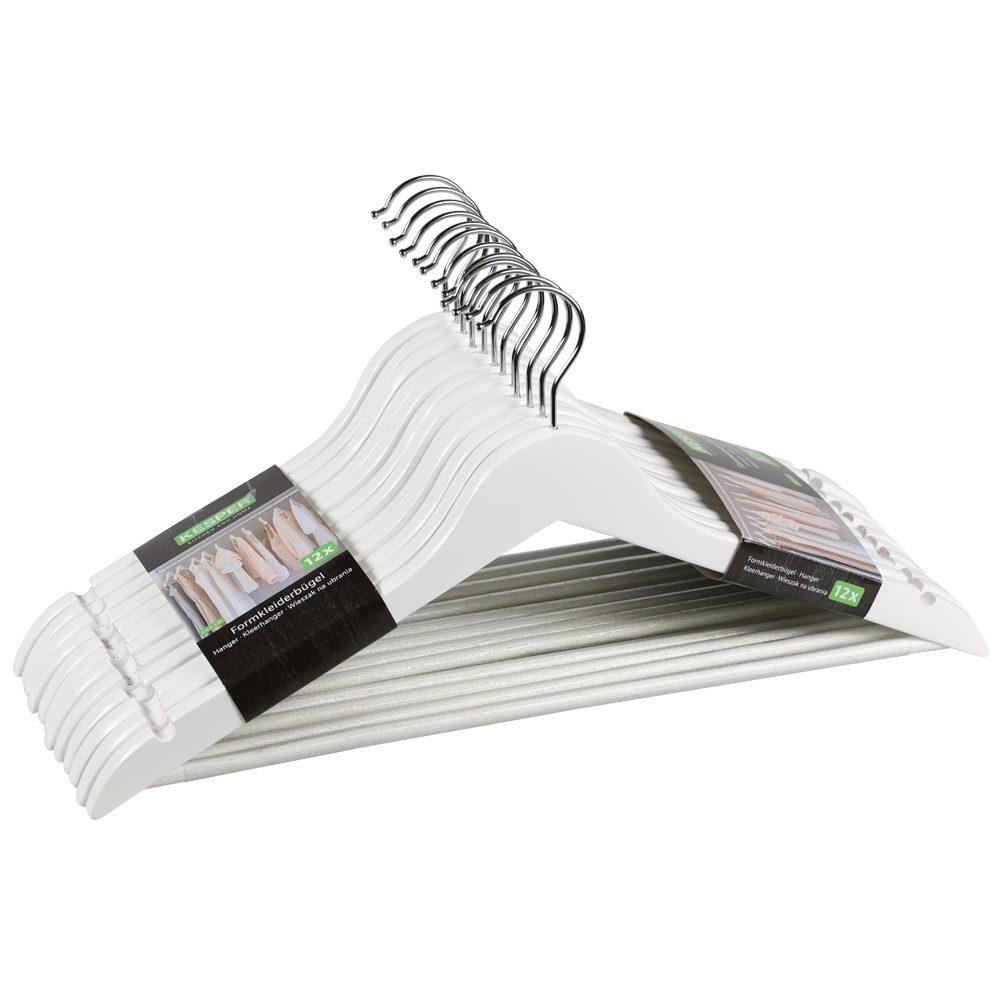 KESPER Kleiderbügel "Formkleiderbügel, 12er Set, FSC", (Set, 12 tlg.), mit günstig online kaufen