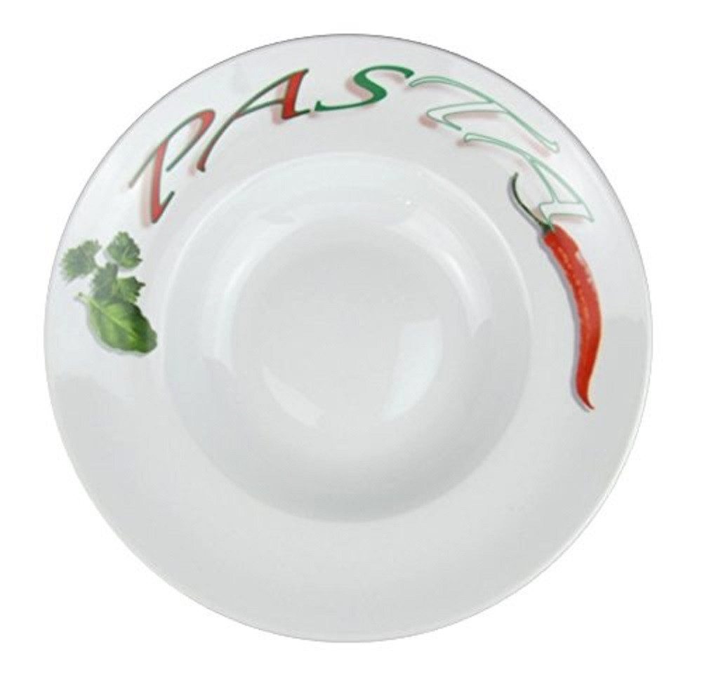 Retsch Arzberg Pastateller 4er Set Pizza und Pasta' mit 2 Pizzateller und 2 Pastateller, Spülmaschinengeeignet