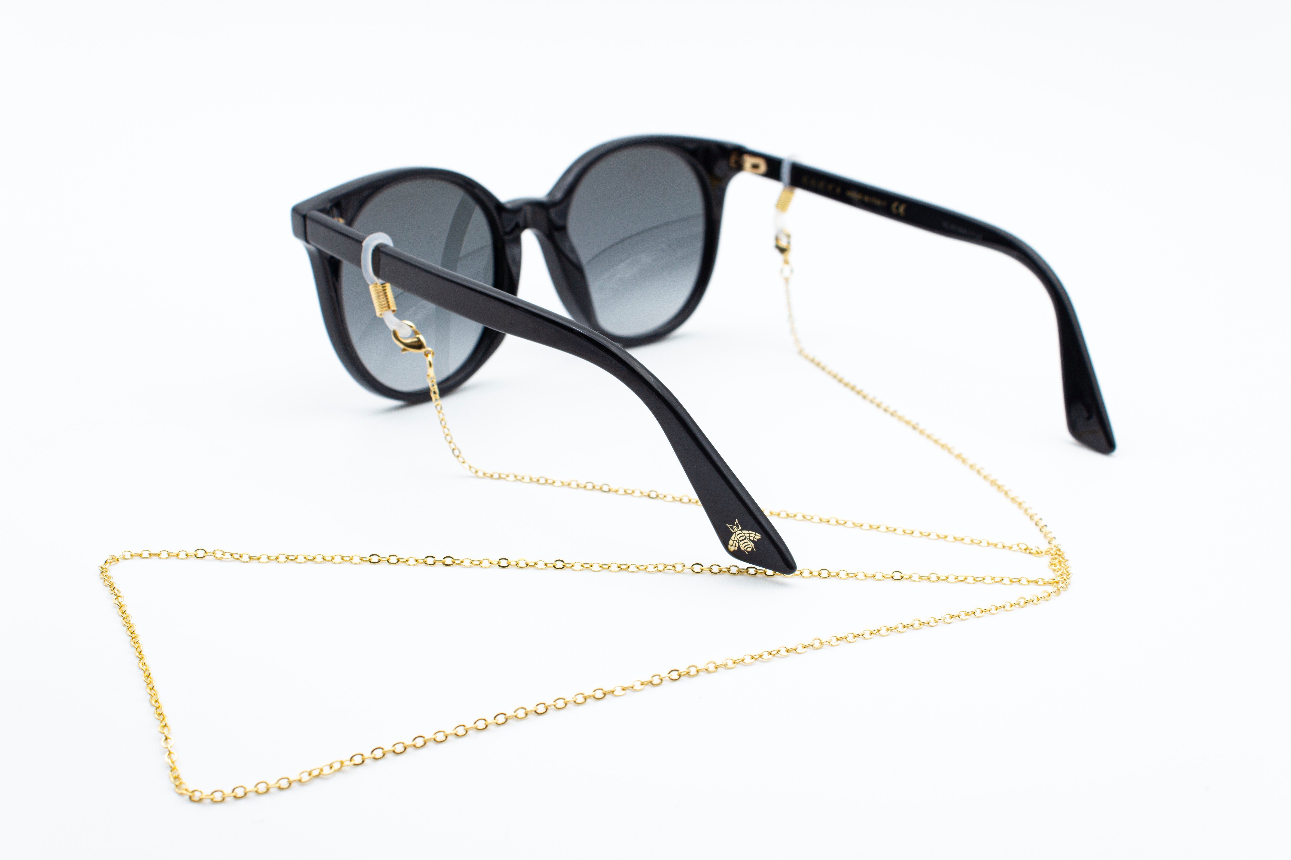 einzigartig versilbert Brillenkette – GERNEO hochwertige korrosionsbeständige Brillenkette Maskenhalter, oder - vergoldet GERNEO® – Nizza & Brillenkette