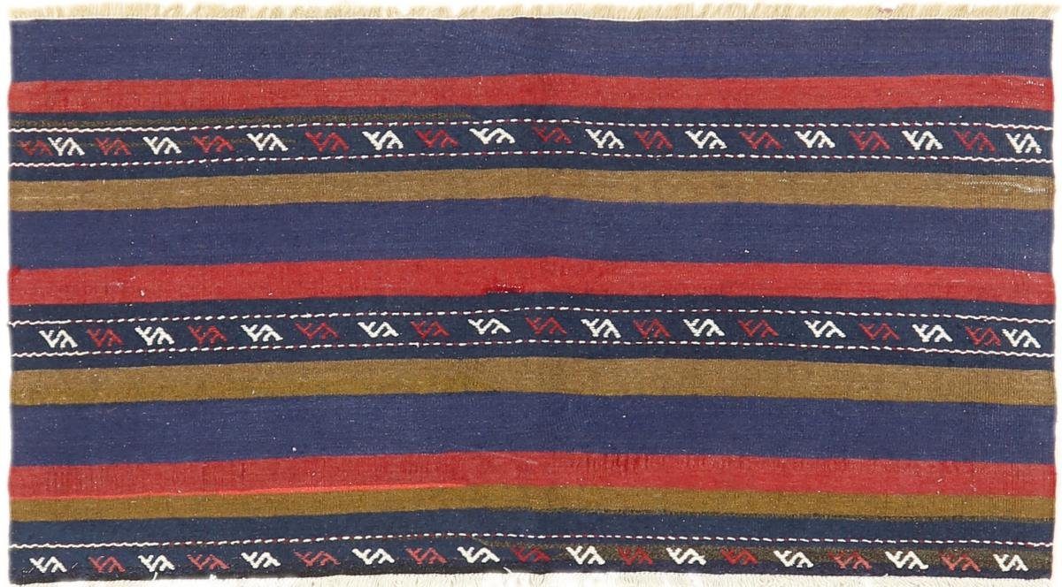 Orientteppich Kelim Fars Azerbaijan Antik 87x160 Handgewebter Orientteppich, Nain Trading, rechteckig, Höhe: 4 mm