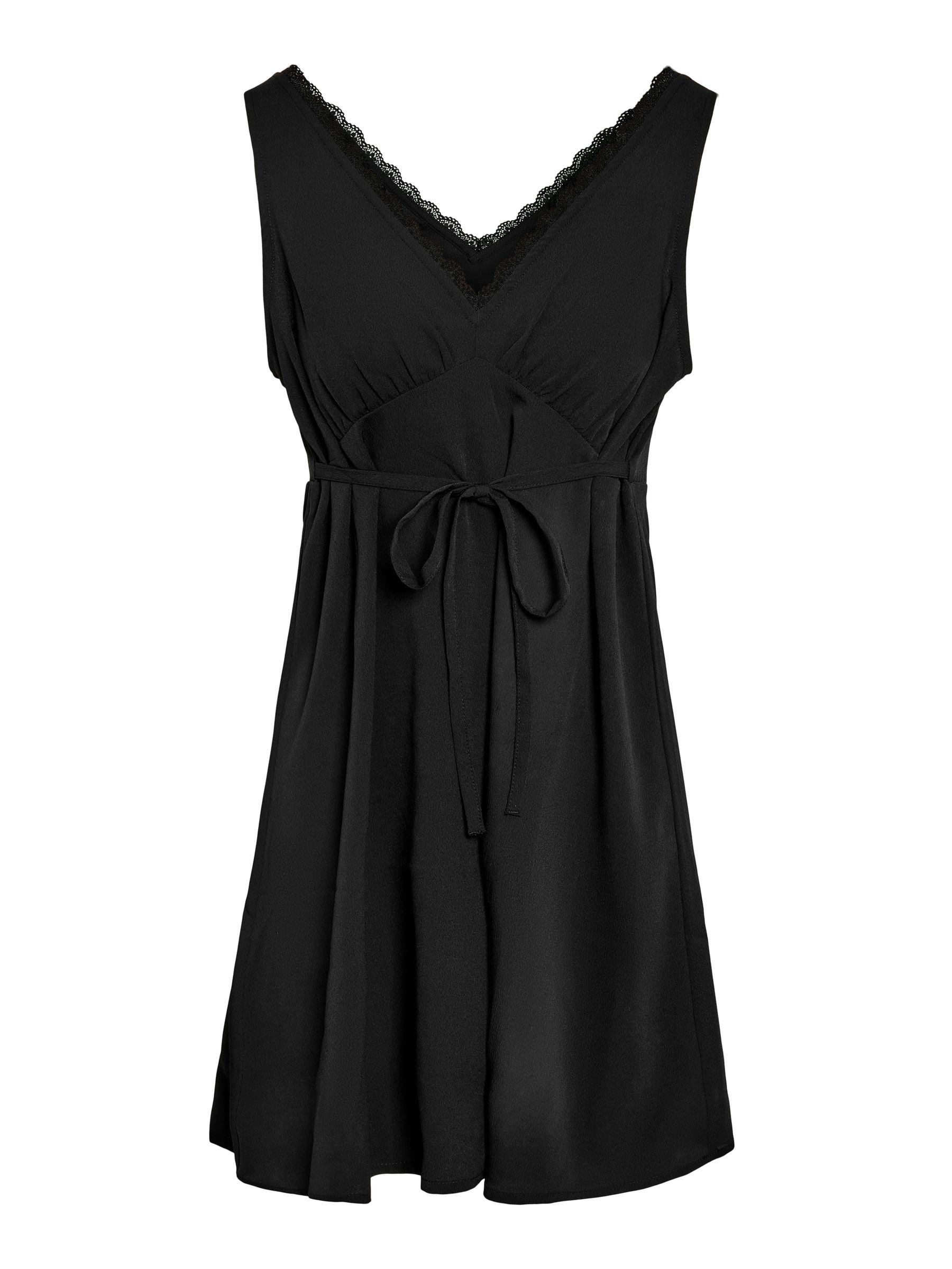 Noisy may Shirtkleid Eleganter Schnitt mit Spitzenbesatz und Bindegürtel (m günstig online kaufen