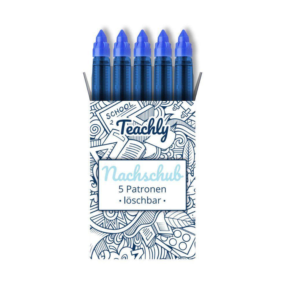Teachly Nachschub Tintenpatrone (Set, 5-tlg., kompatibel mit Superstudent & Superteacher)