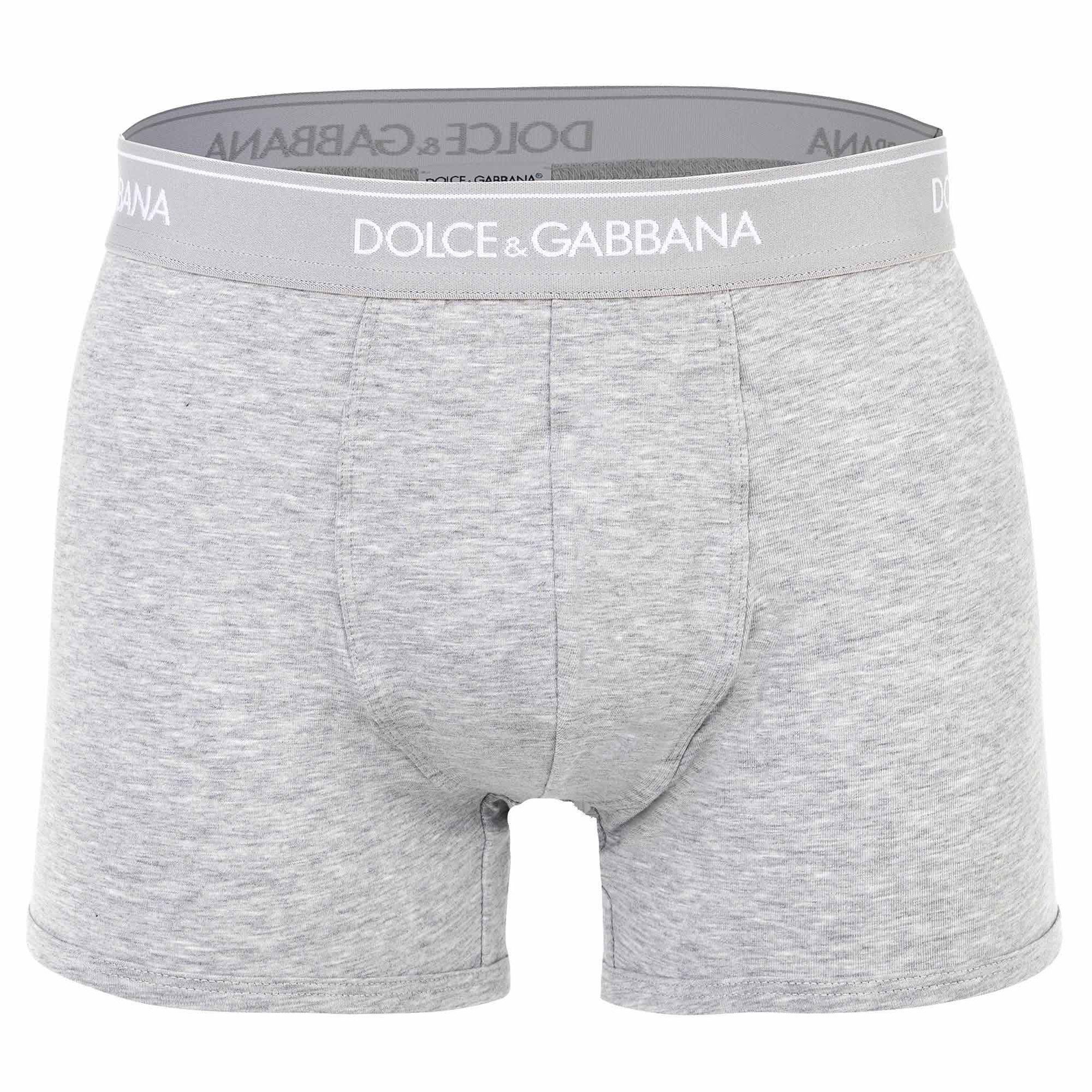 DOLCE & GABBANA Boxer Herren Boxershort 2er Pack Baumwolle Regular Boxer (Packung, 2er Pack)