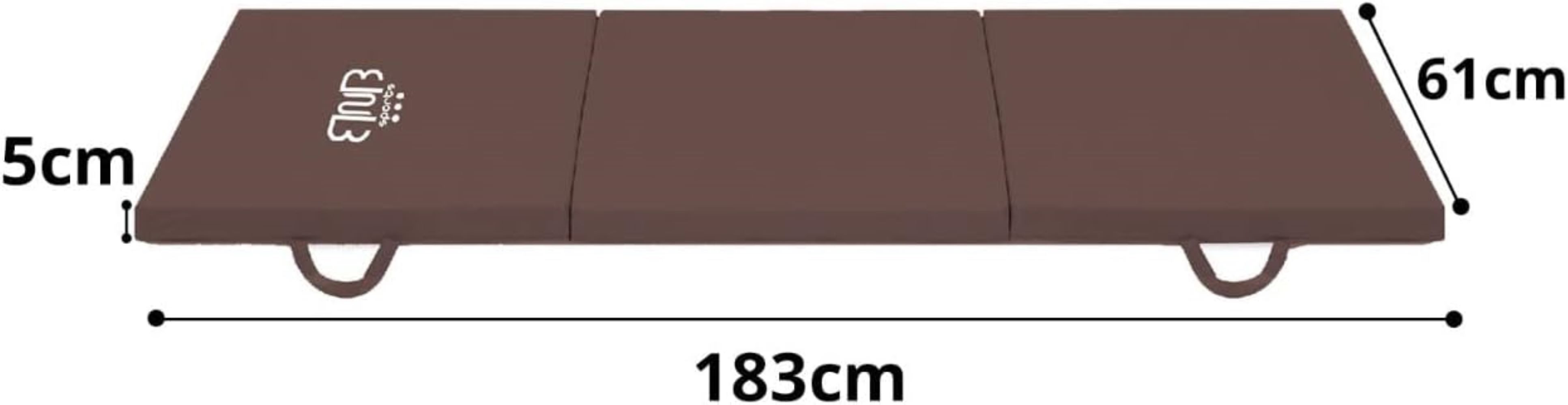 BNB SPORTS Sportmatte Premium Tri-Folding Thick Gymnastic Mat & Home Sports