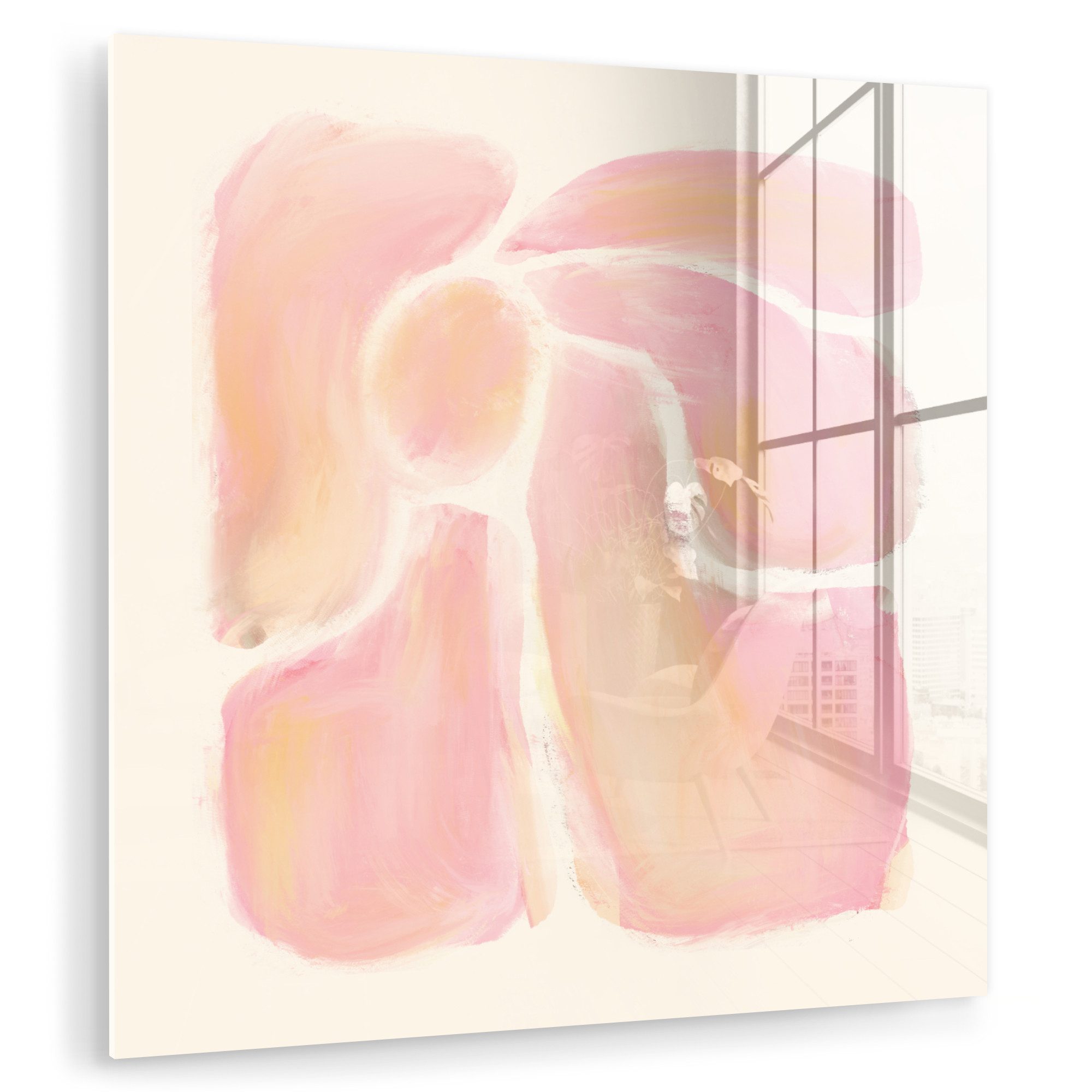 MuchoWow Acrylglasbild Blumen - Rosa - günstig online kaufen