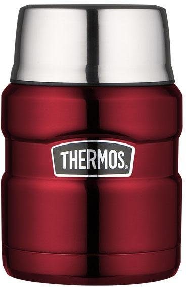 THERMOS Thermobehälter Stainless King, Edelstahl, (1-tlg), 470 ml rot