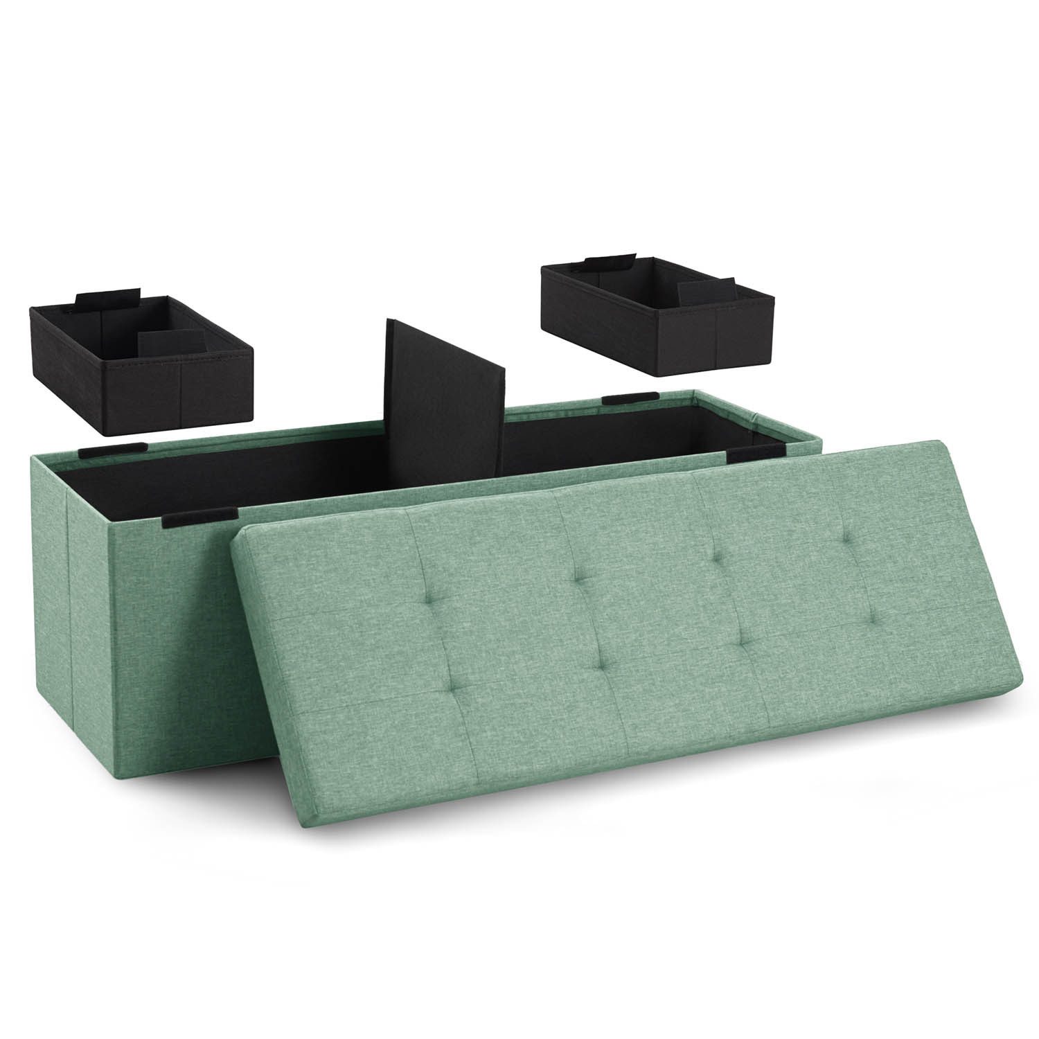 Blumtal Sitztruhe Sitzbank mit Stauraum + Aufbewahrungsboxen bei M & L - Po günstig online kaufen