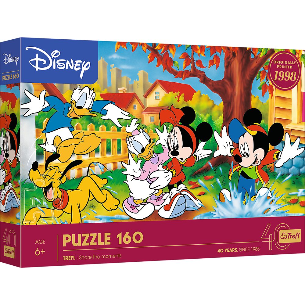 Trefl Puzzle Trefl, Disney Mickey und seine Freunde, 160 Teile Puzzle, 160 Puzzleteile, Jubiläums-Edition