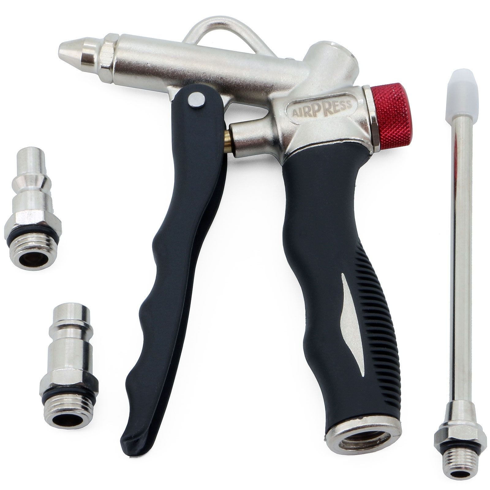 Airpress Druckluft-Schlagschrauber 2 Wege Ausblaspistole mit Verlängerung Typ 4300003, (Set)