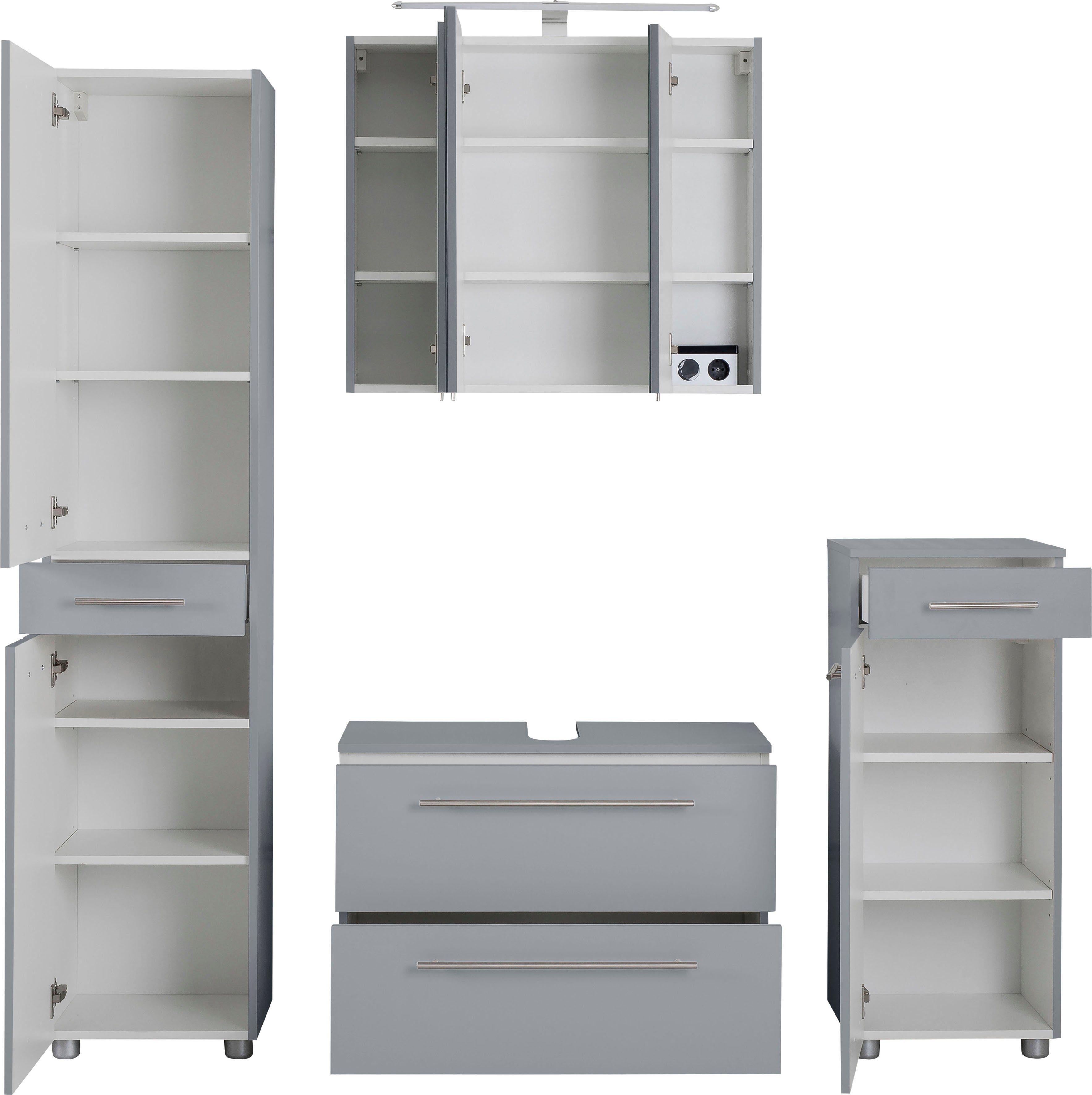 OPTIFIT Badmöbel-Set Bern, (4-St)