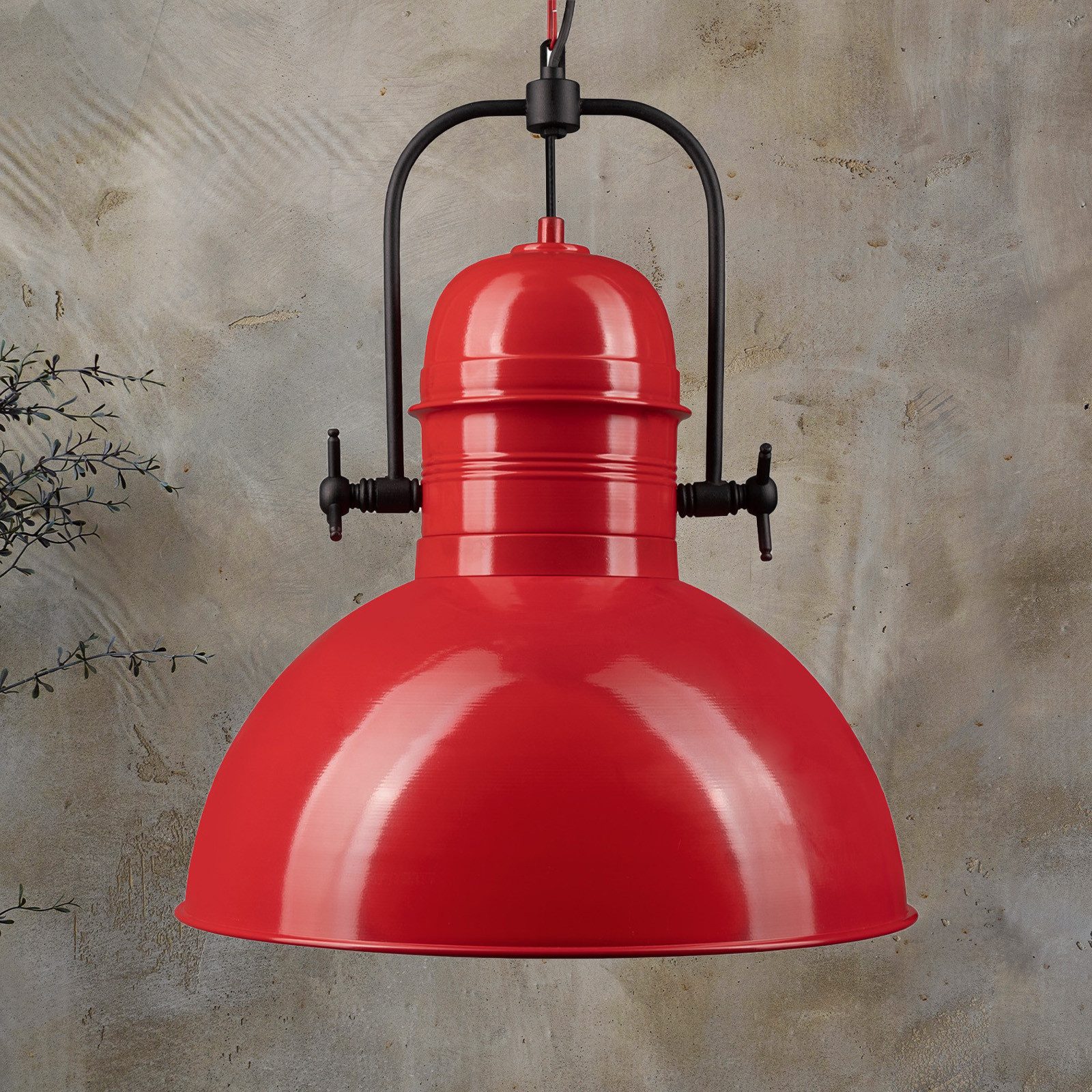 Bamyum Pendelleuchte Bamyum Hängelampe Vintage Ø40 cm E27 Metall Lampe, ohne Leuchtmittel