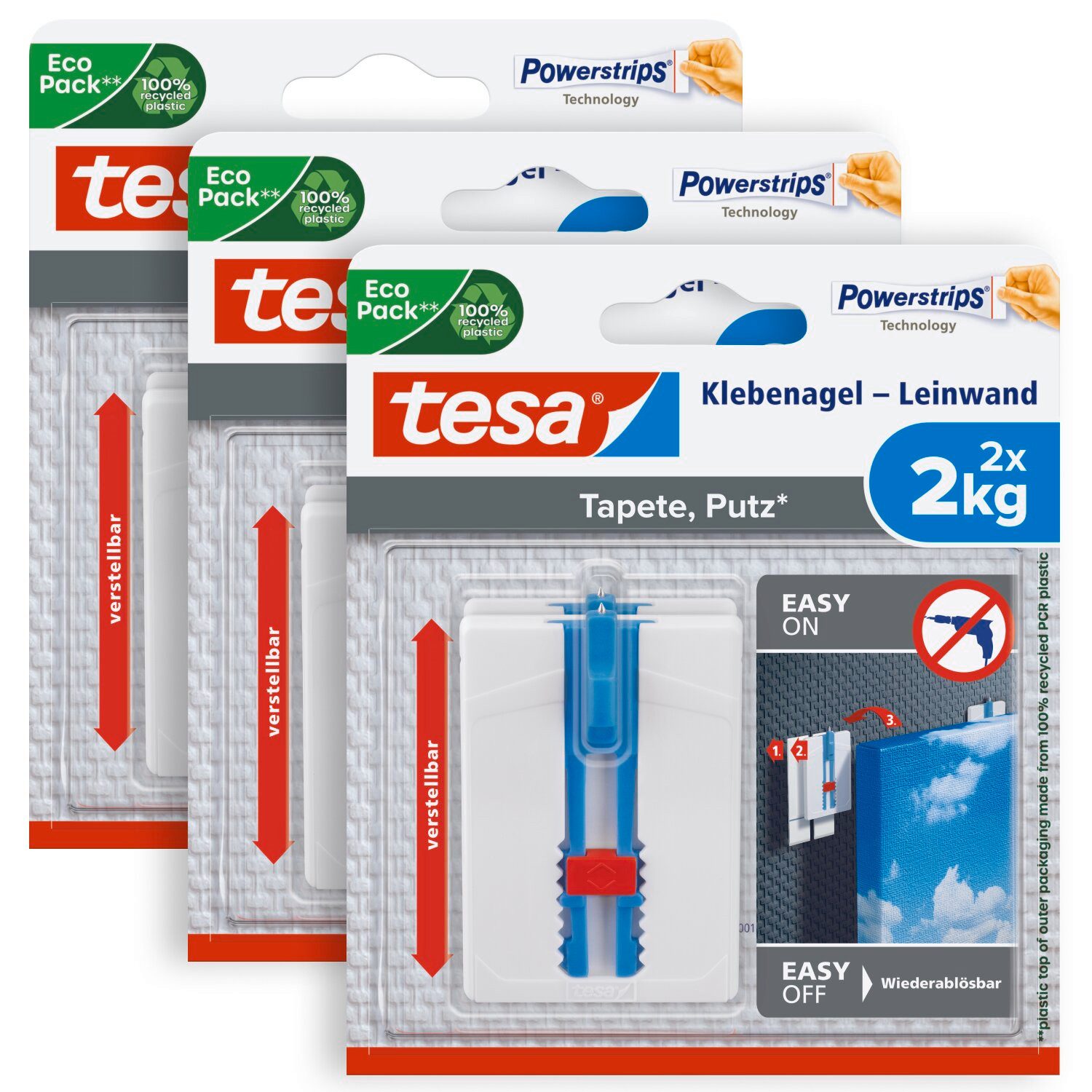 tesa Klebehaken, Dekoration, Bilder, Leinwände, (Packung, 6-St., inkl. Powe günstig online kaufen