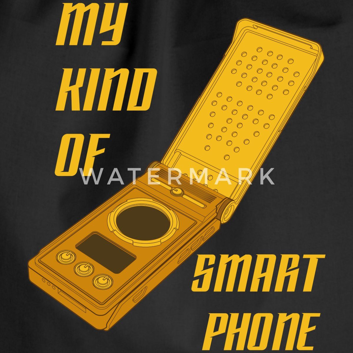 Spreadshirt Turnbeutel Star Trek Discovery Communicator Smartphone Turnbeutel (1-tlg)
