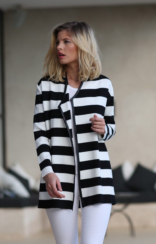 Passioni Cardigan Lockerer offener Cardigan mit günstig online kaufen