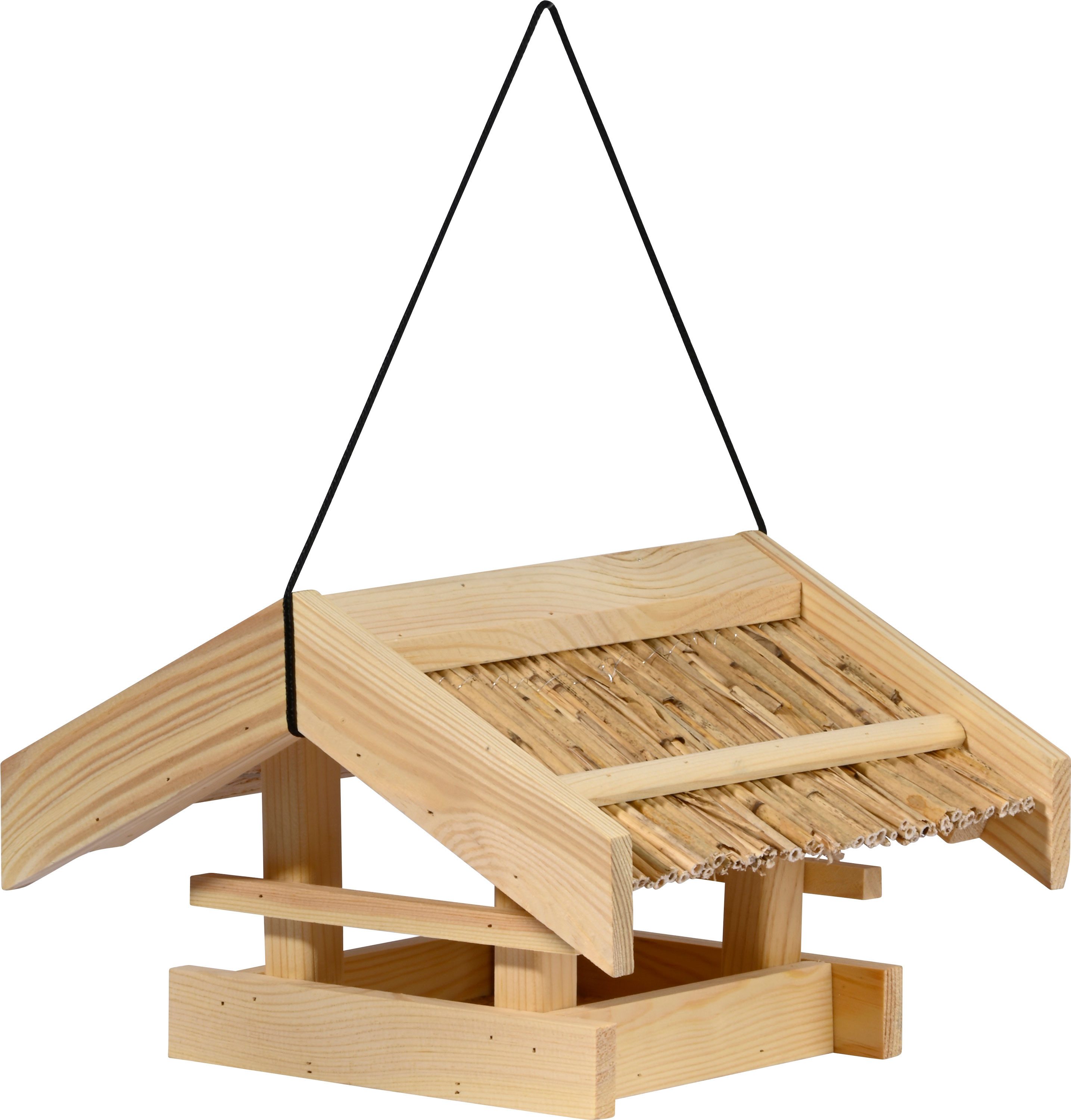 Vogelhaus Vogelfutterhaus mit Schilfdach