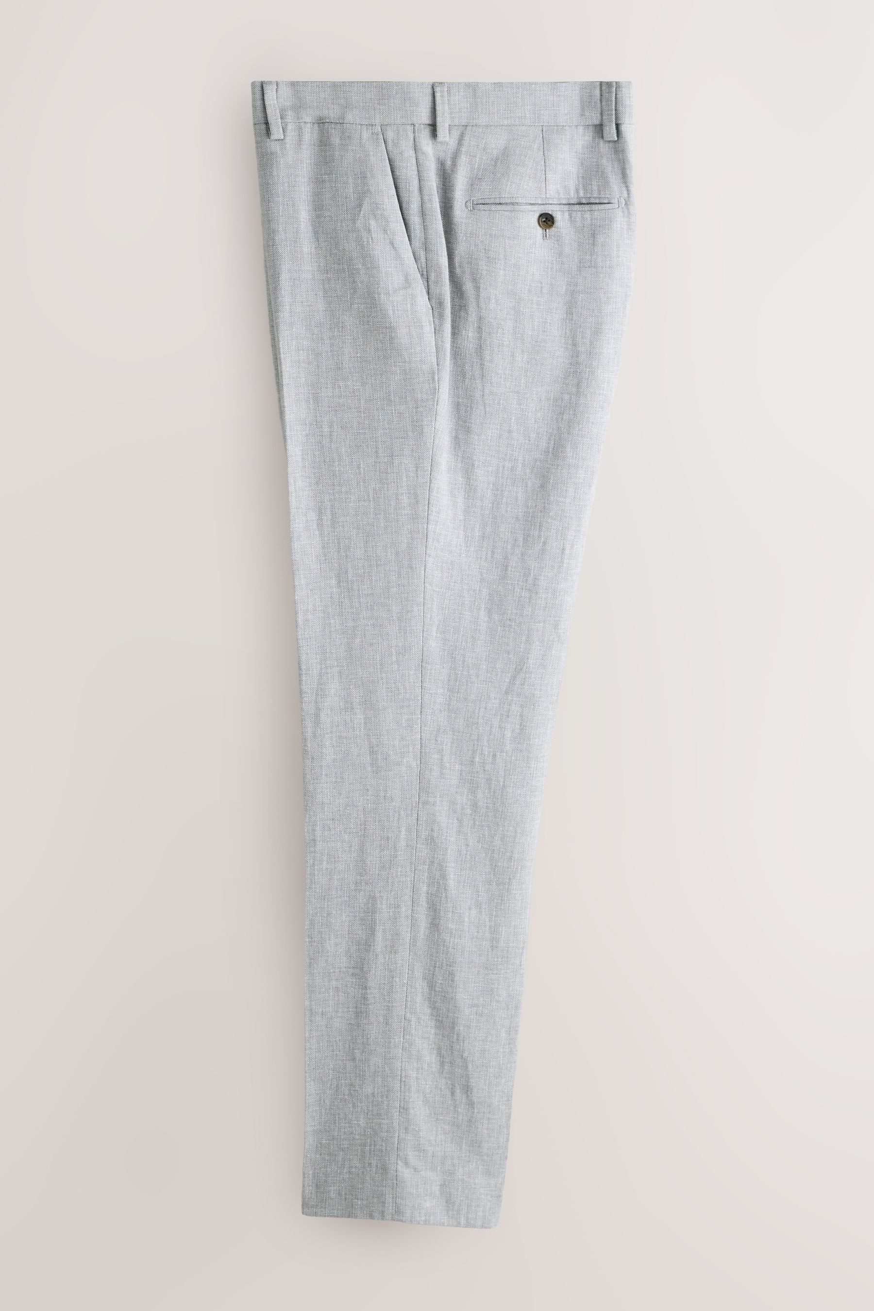 Next Anzughose Strukturierte Tailored Fit Anzughose aus Leinenmix (1-tlg)