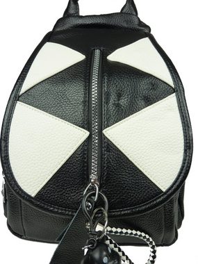 Taschen4life Schultertasche Damen Rucksack 069, klassiche Rucksacktasche, viele Fächer - modernes Design