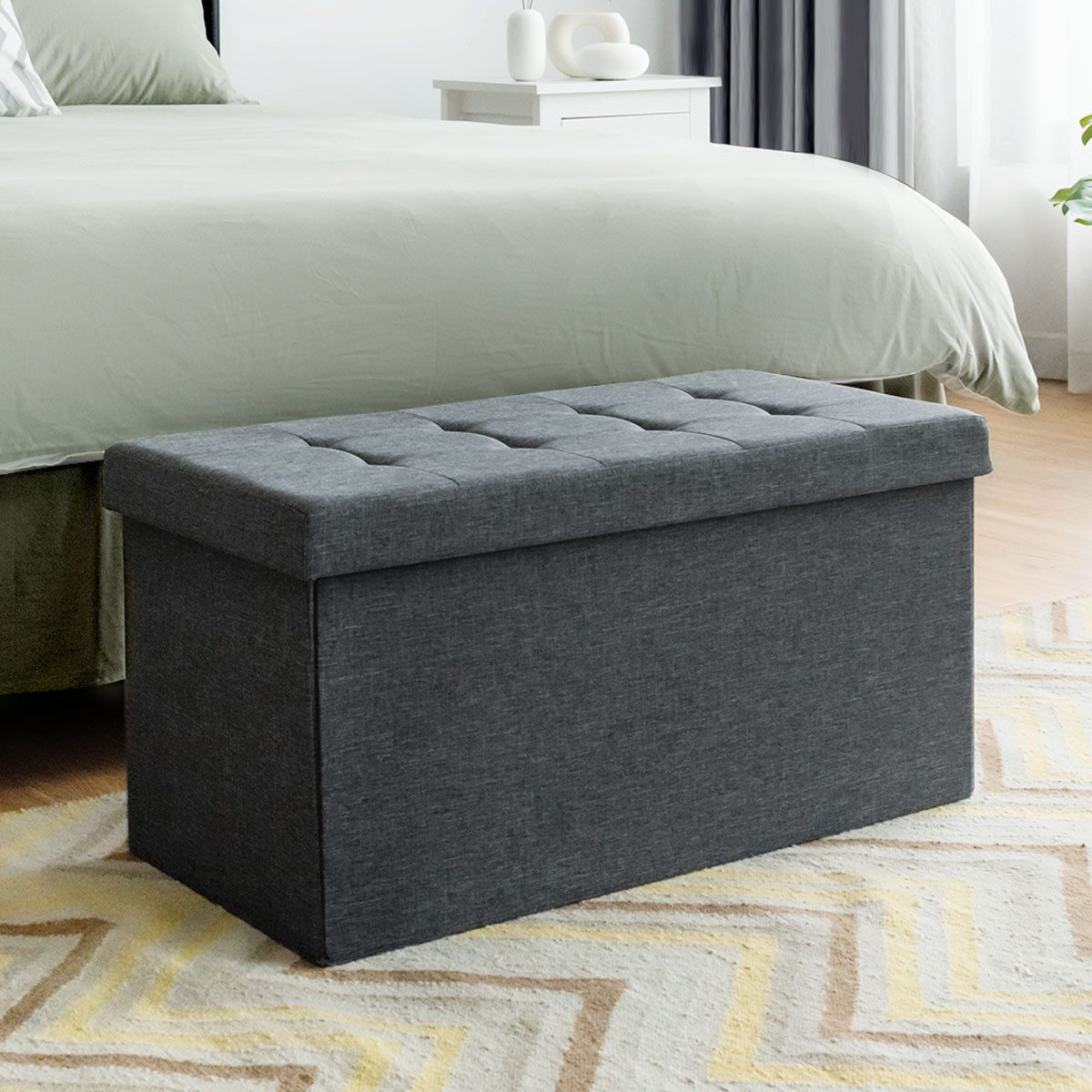 COSTWAY Truhenbank, mit stauraum, 80cm, klappbare günstig online kaufen