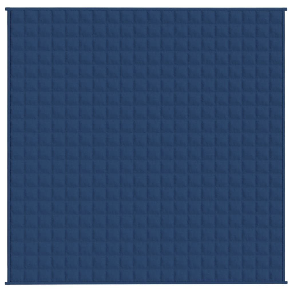 vidaXL Einziehdecke 200 x 200 cm Gewichtsdecke Blau 200x200 cm 9 kg Stoff Bettdecke
