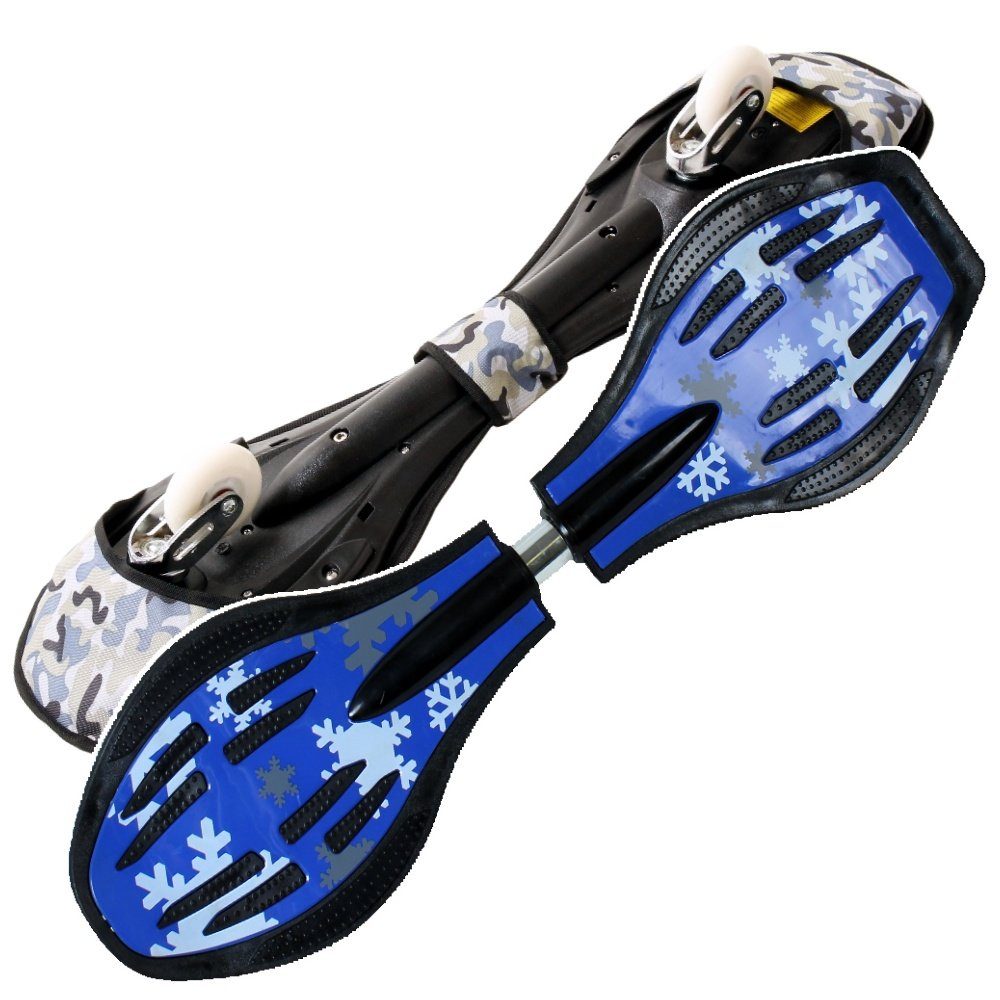 FunTomia Waveboard Waveboard mit Mach1 ABEC-9 Kugellager, LED Rollen & Tragetasche