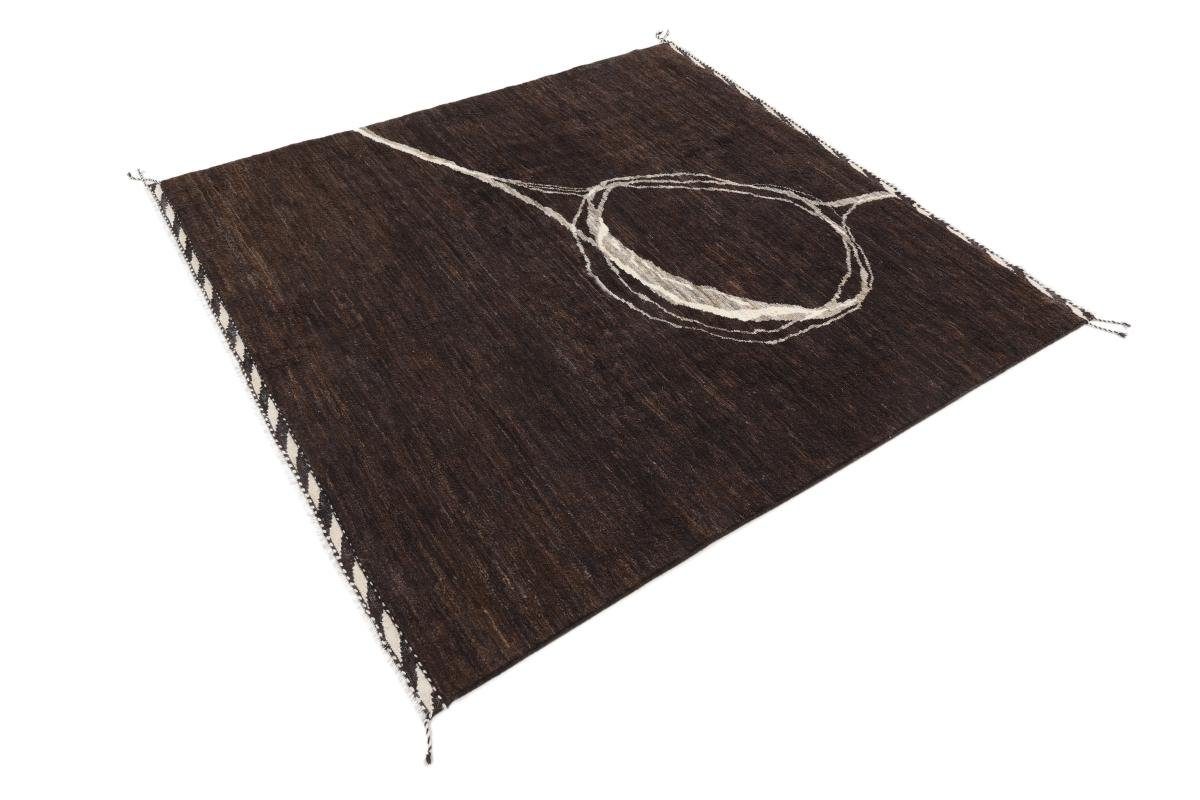 Orientteppich, Design Moderner Ela Nain rechteckig, 201x210 Orientteppich Höhe: Handgeknüpfter 20 mm Berber Trading,