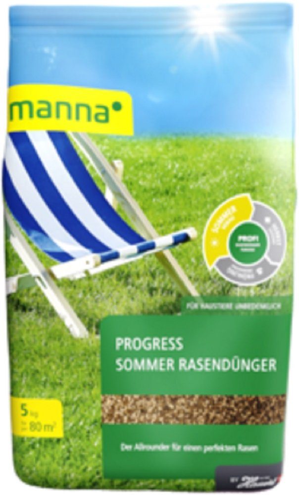 Hauert Rasendünger Manna Progress Sommer Rasendünger 5 kg für 200 qm
