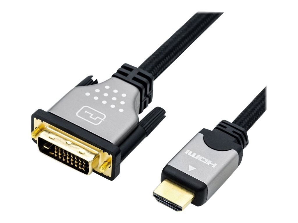 ROLINE Monitorkabel DVI (24+1) - HDMI, ST/ST Audio- & Video-Kabel, DVI ...