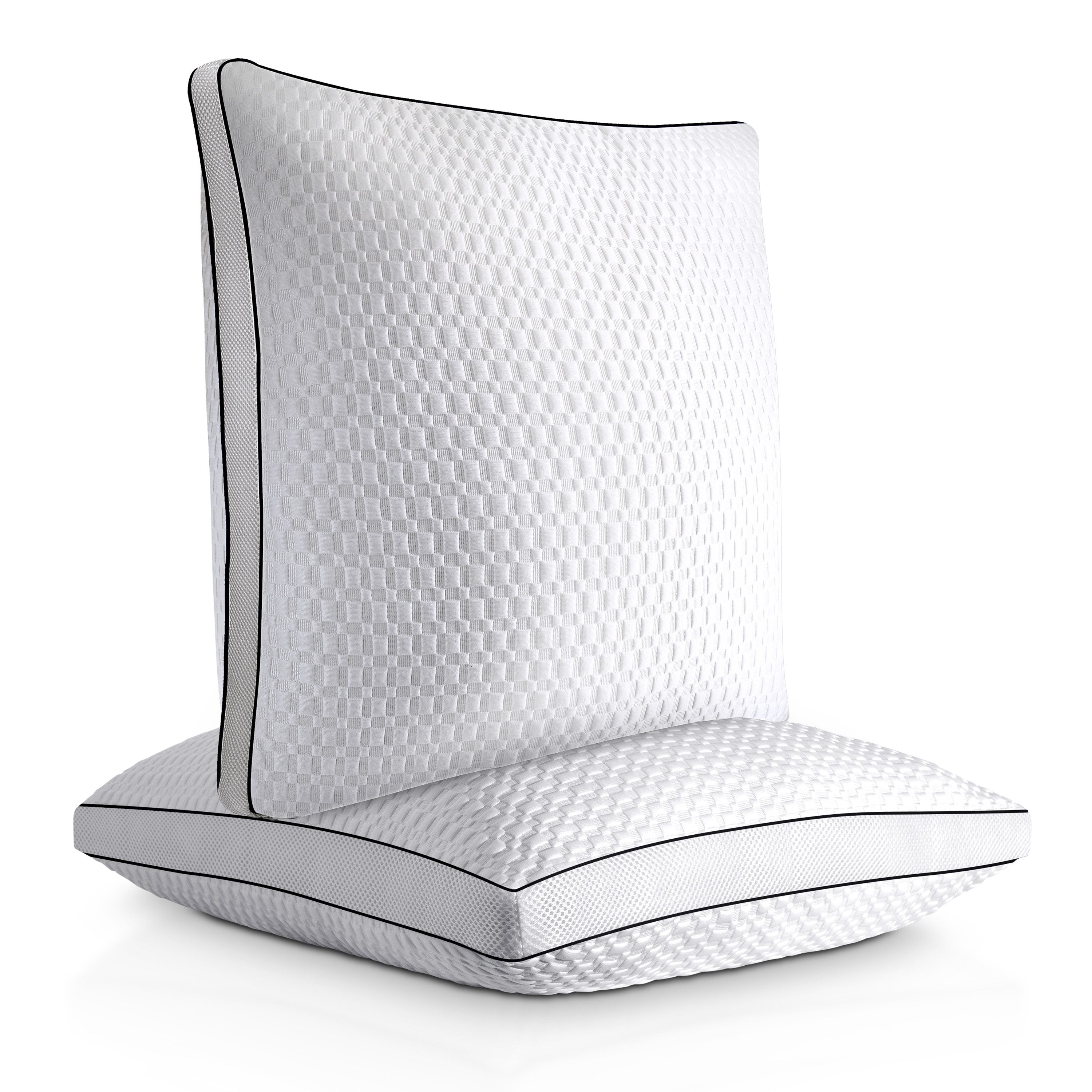 Gentle North Microfaserkissen Hochwertige Kopfkissen in Hotelqualität verschiedene Größen, Füllung: 100% Polyester, Seitschläfer, Rückenschläfer, Seitenschläfer, Bauchschläfer, 1- oder 2-tlg., Reißverschluss für Füllung, waschbar, Made in EU, allergikerfreundlich