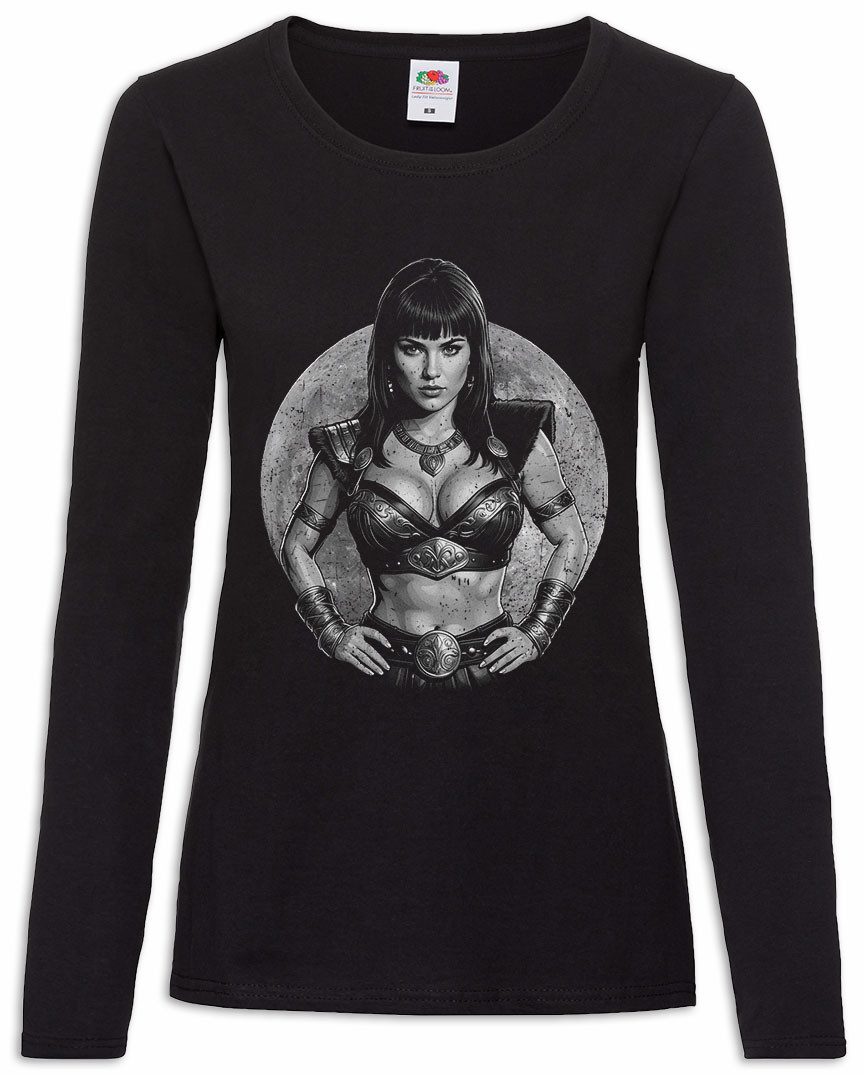 Langarmshirt Warrior Pricess Moon Damen Langarmshirt Girl Barbarian Xena Woman