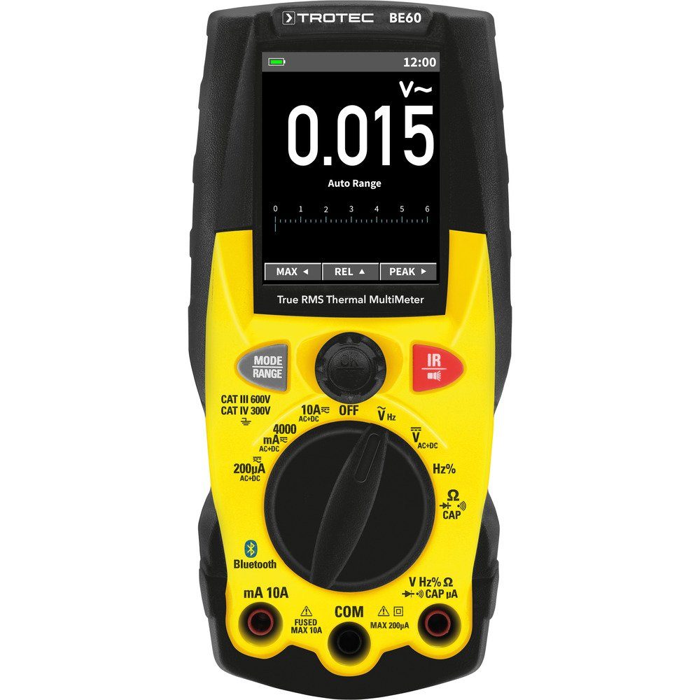 TROTEC Multimeter Digitales True-RMS-Multimeter mit integrierter Wärmebildkamera BE60