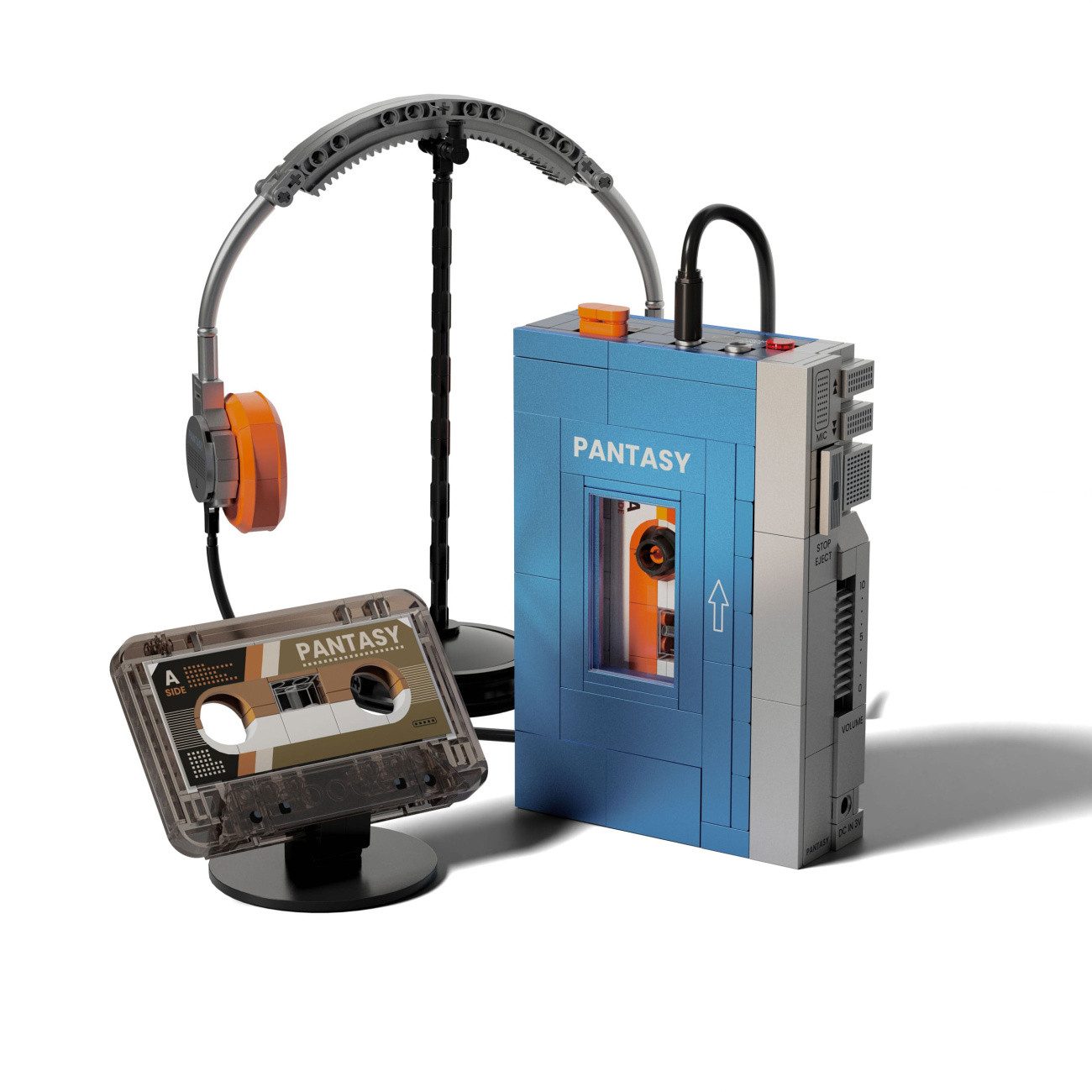 Pantasy Pantasy 85039 Original Bauset Retro Walkman Kassette Spielbausteine