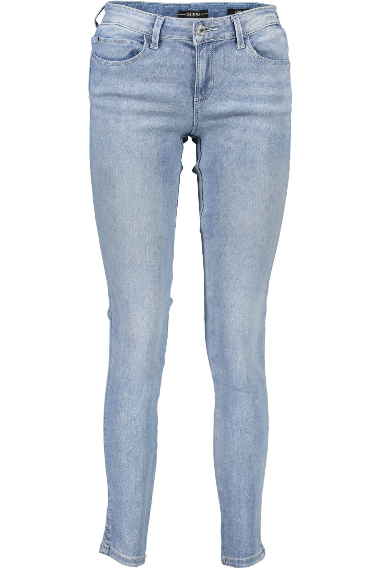 GUESS JEANS 5-Pocket-Jeans Stylische Damen-Denimjeans in Blau mit 5 Taschen und modernem Schnitt