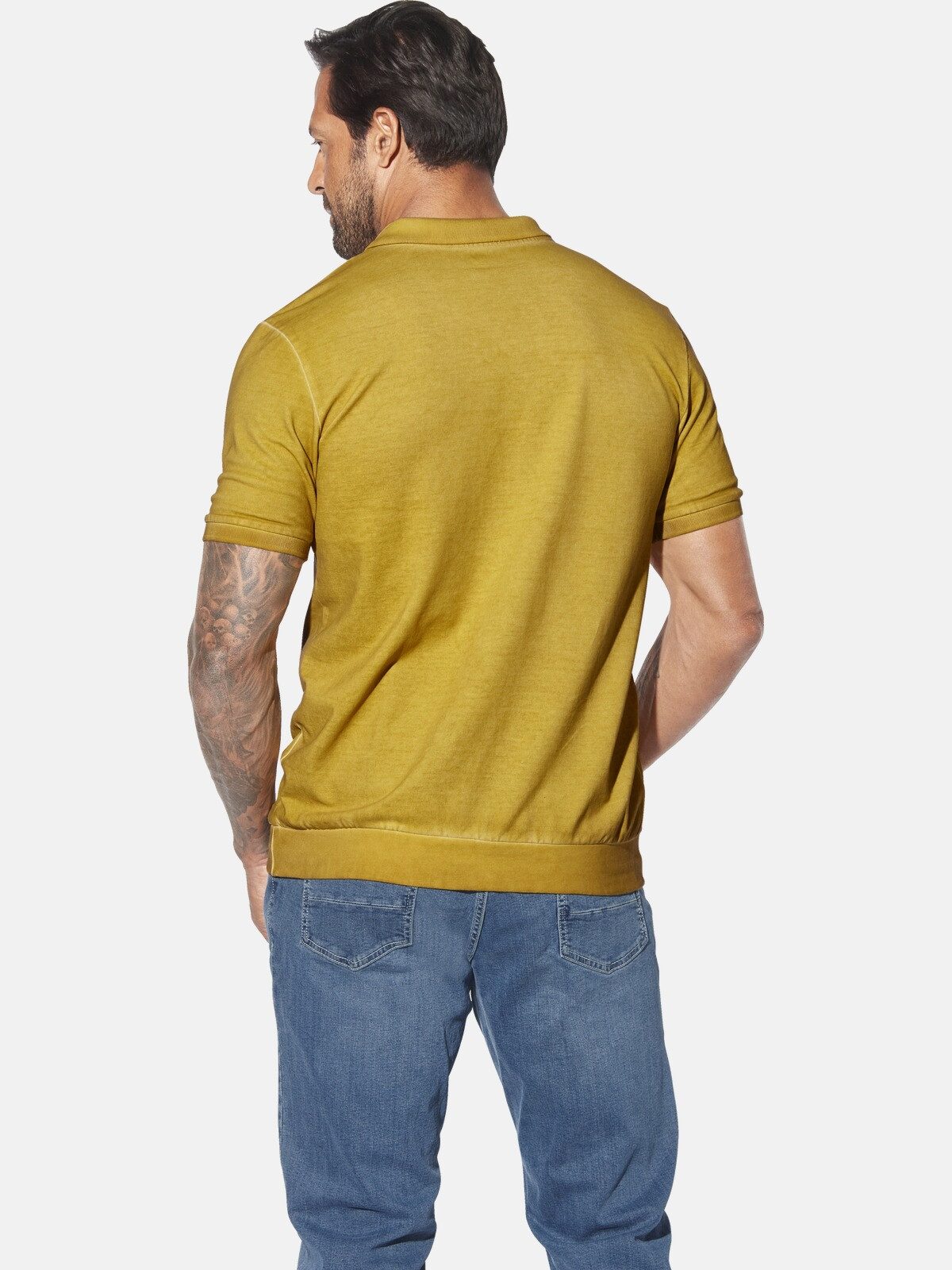 Jan Vanderstorm Poloshirt MORKSTAD mit elastischem Saumbund günstig online kaufen