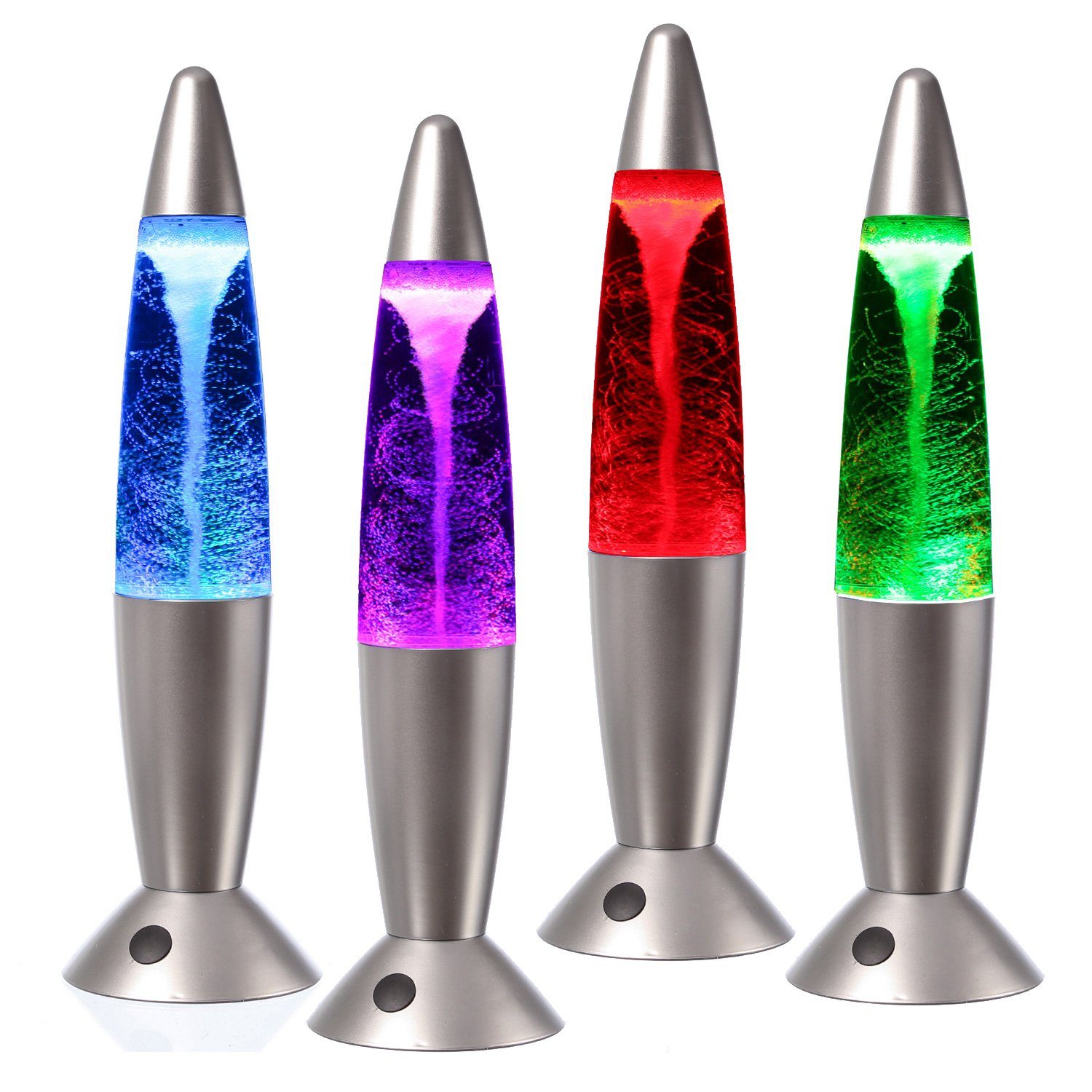 SATISFIRE Lavalampe Lavalampe Tornado Twister Wirbel Farbwechsel Touchsensor USB Batterie, LED Classic, RGB (rot, grün, blau)