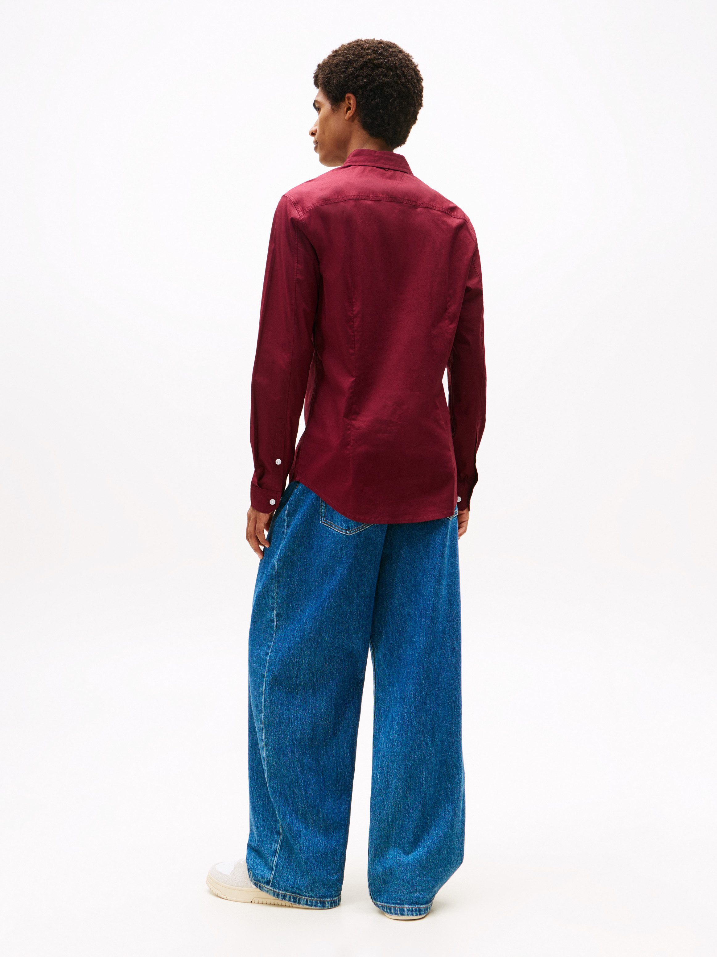 Tommy Jeans Langarmhemd Sabim Stretch Hemd Shirt Stretch Hemd, Premium, Slim Fit, mit Elasthan