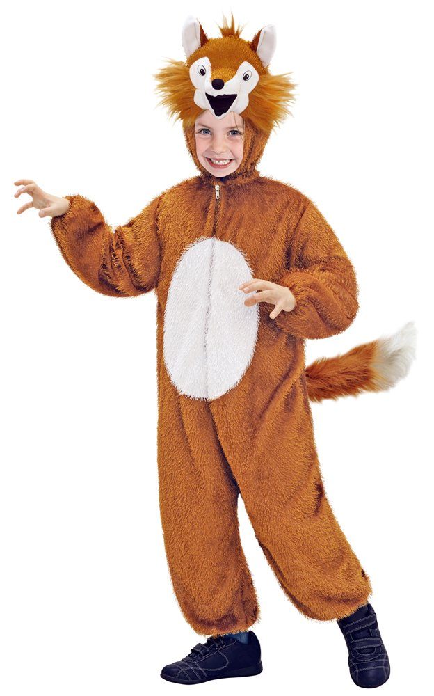 Das Kostümland Kostüm Fuchs Tierkostüm für Kinder - Overall mit Kapuze 4