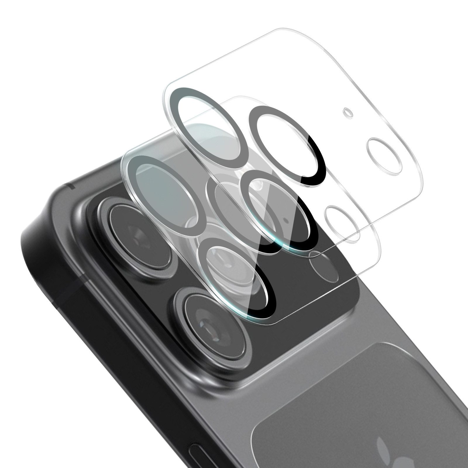 Tec-Expert Kameraschutzglas 2x 9H Kameraglas für Apple iPhone 17 Pro Max für Apple iPhone 17 Pro Max, Linsenschutzglas, 2 Stück, Kameraschutz, Schutzglas, Linsenschutz, kratz- & stoßfest