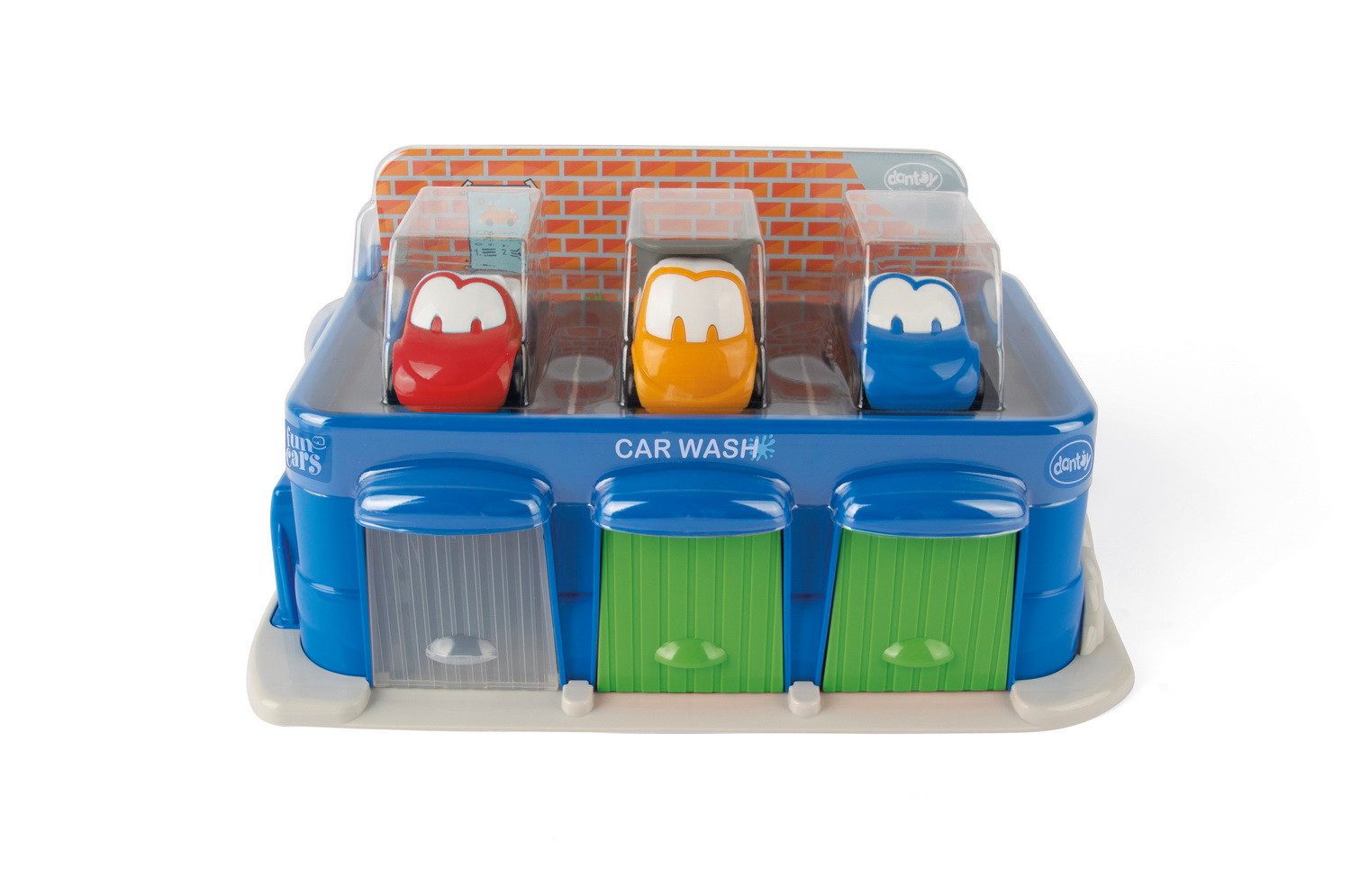 dantoy Spiel-Parkgarage Autowaschanlage + 3 Spielzeugautos günstig online kaufen