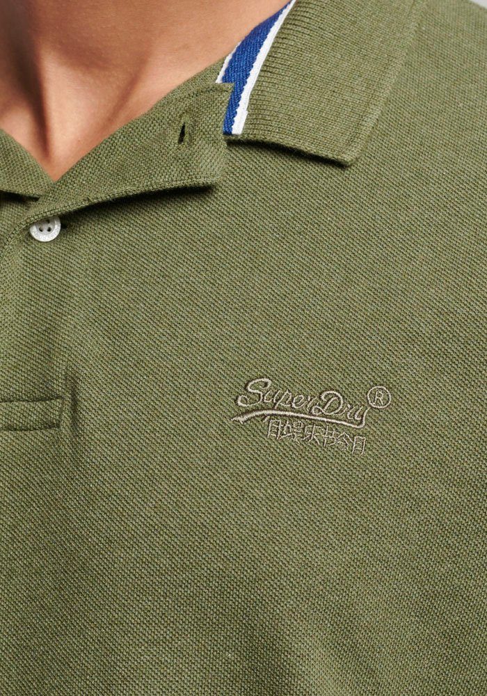thrift CLASSIC Superdry PIQUE POLO Poloshirt olive