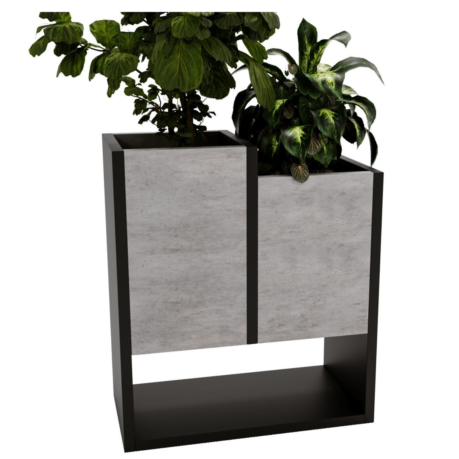 Raumhirsch Furniture Blumenständer für Innenräume, Blumenkasten ohne Einsatz, Pflanzkasten