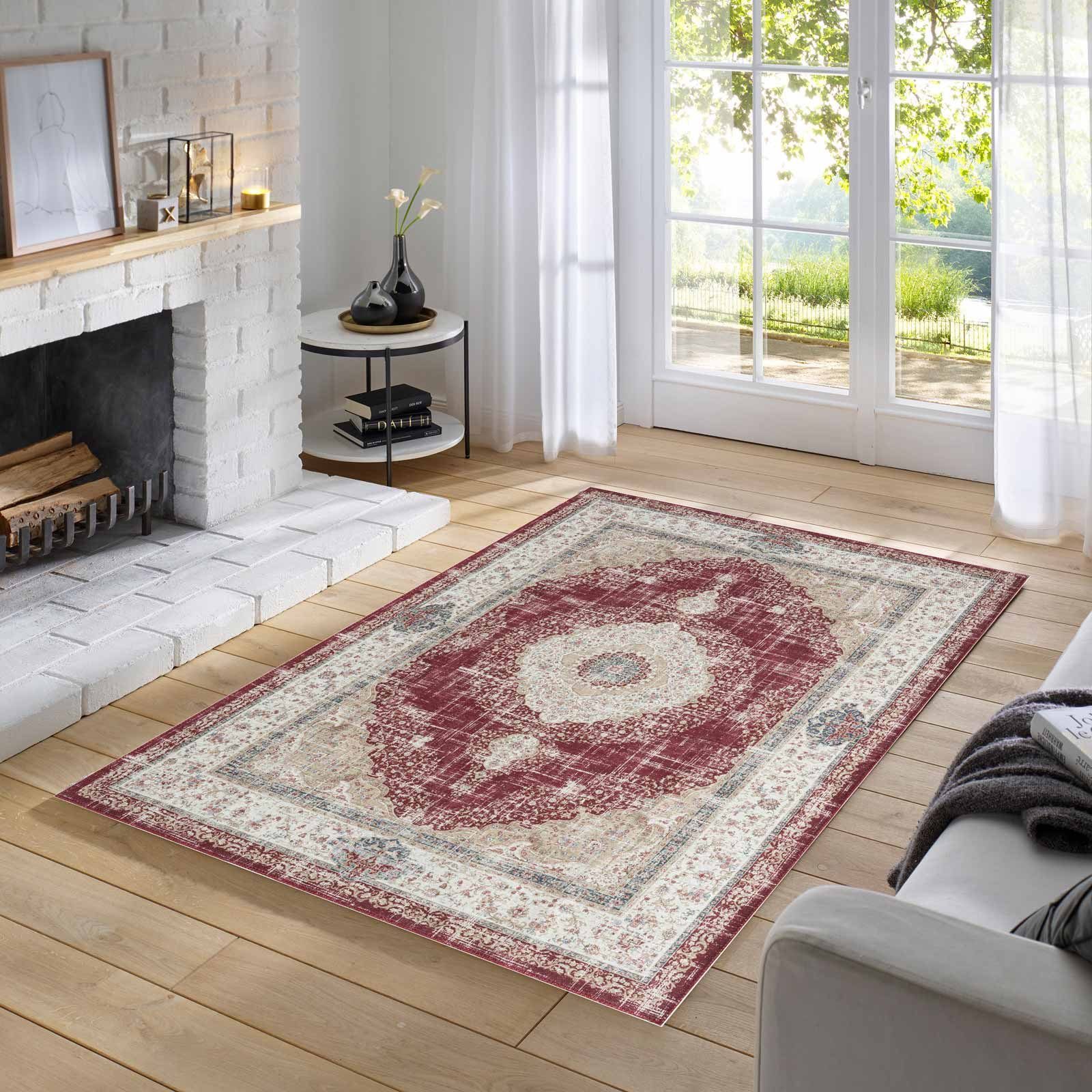 TaraCarpet Teppich Odessa Flachgewebe Vintage Design günstig online kaufen