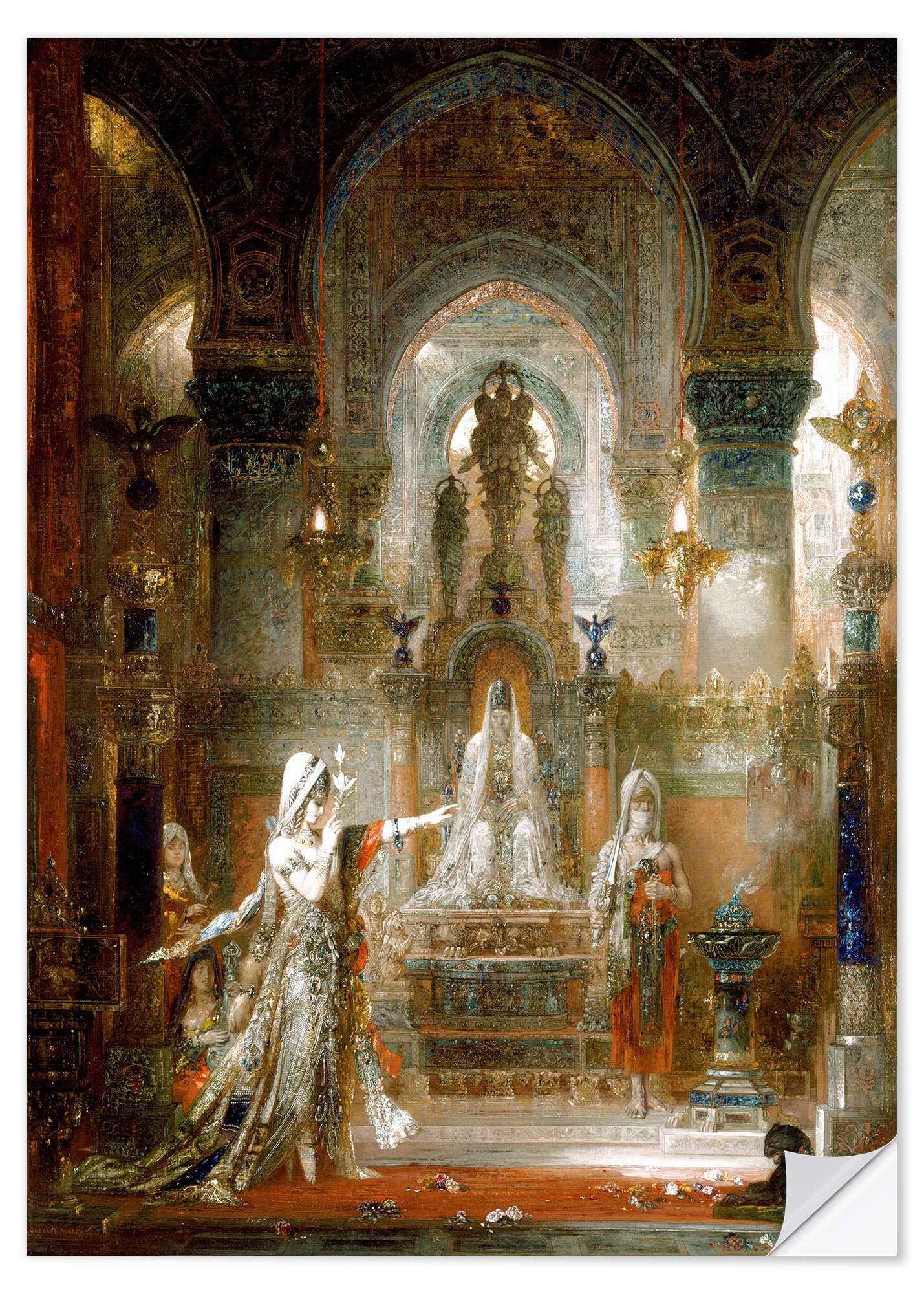 Posterlounge Wandfolie Gustave Moreau, Salome tanzt vor Herodes, Orientalisches Flair Malerei