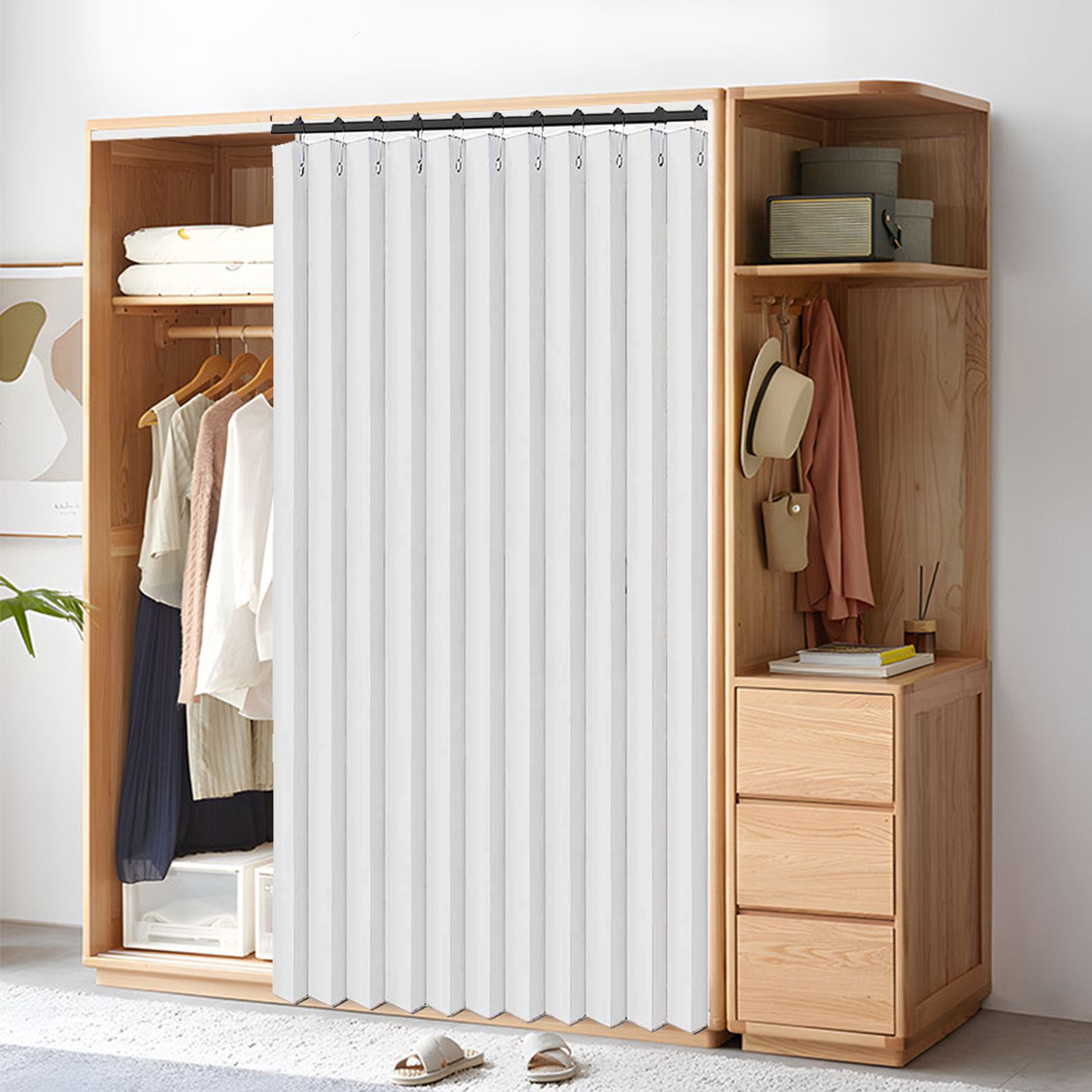 Qelus Vorhang 254x213/254x241cm Raumteiler Vorhang Wasserdicht günstig online kaufen