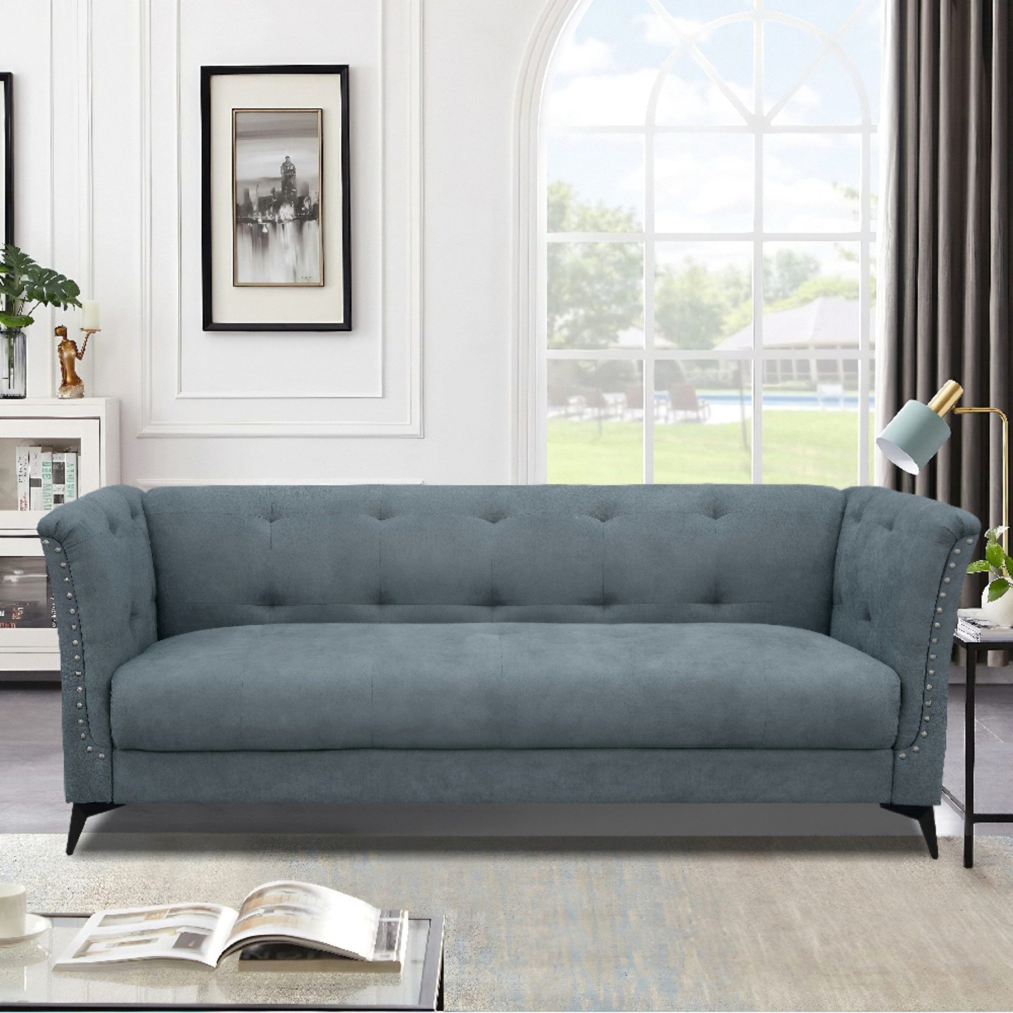 Happy Home Sofa 3-Sitzer Stoffsofa Polstersofa Sitzmöbel Loungesofa